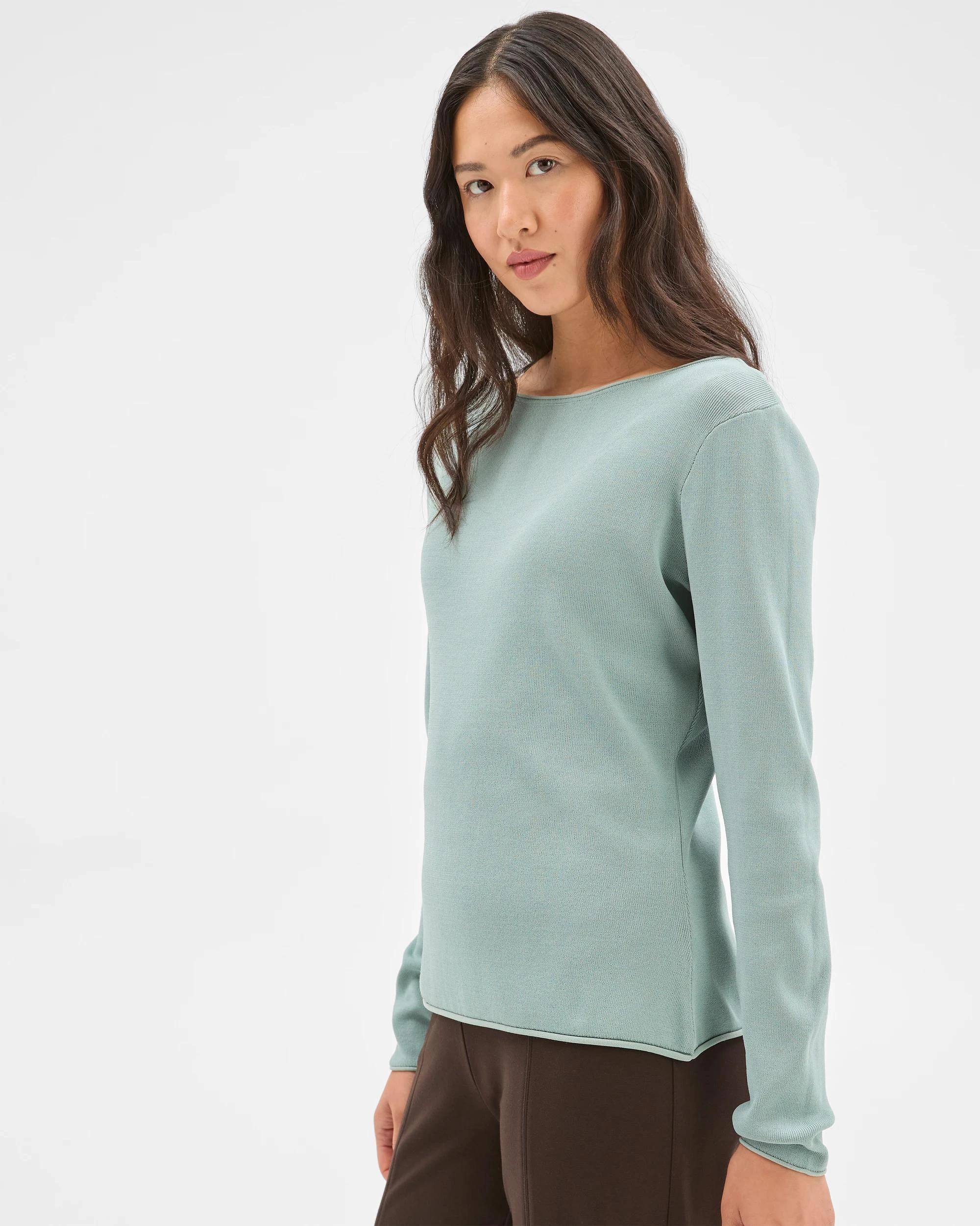 3 Preview Ultimate Long Sleeve Sweater SLATE BLUE, 3 of 5