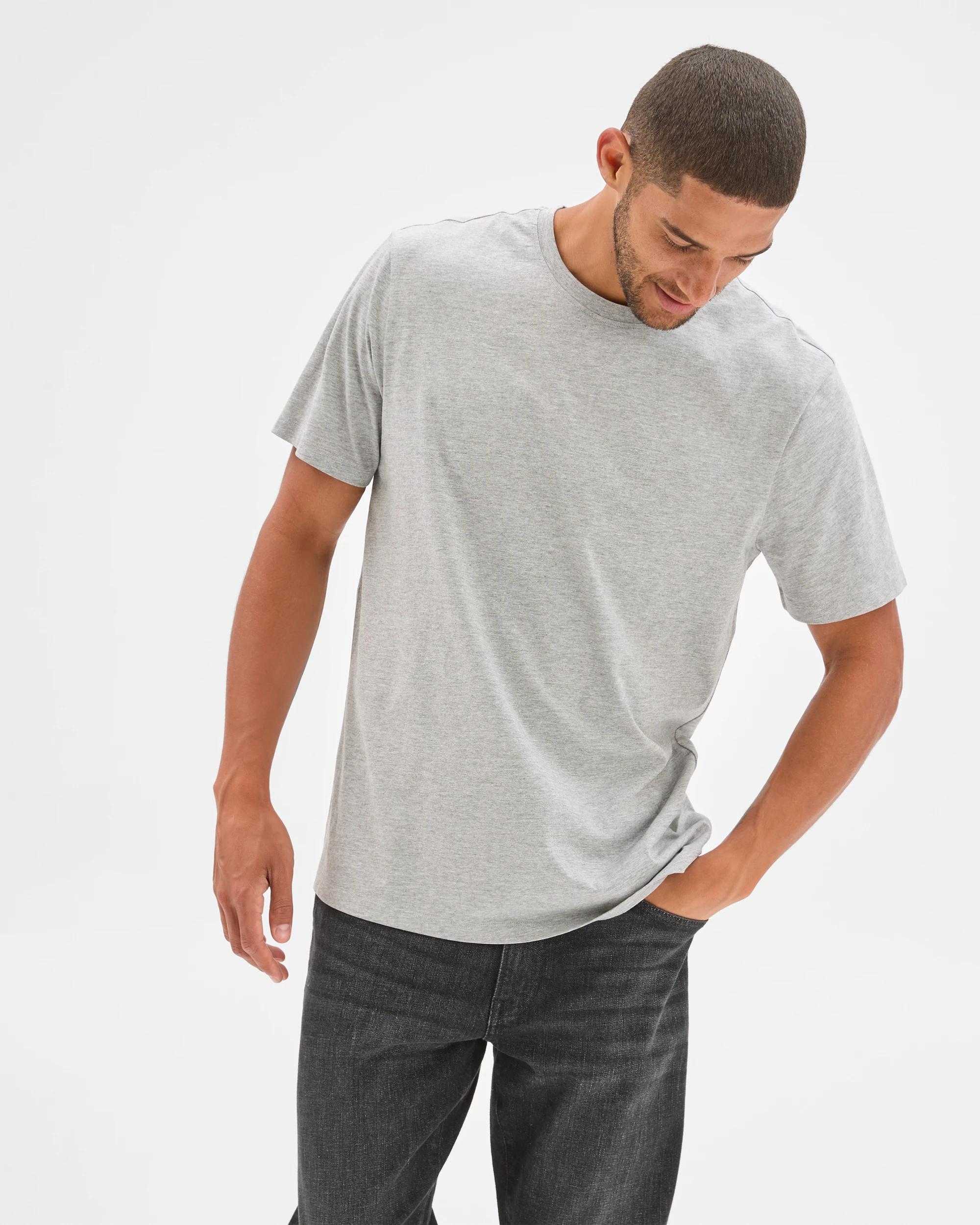 3 Target Australian Cotton T-Shirt GREY MARLE, 3 of 6