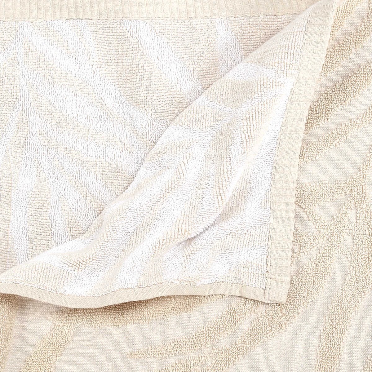 2 Cotton Leaf Bath Towel - Natural, 2 of 5