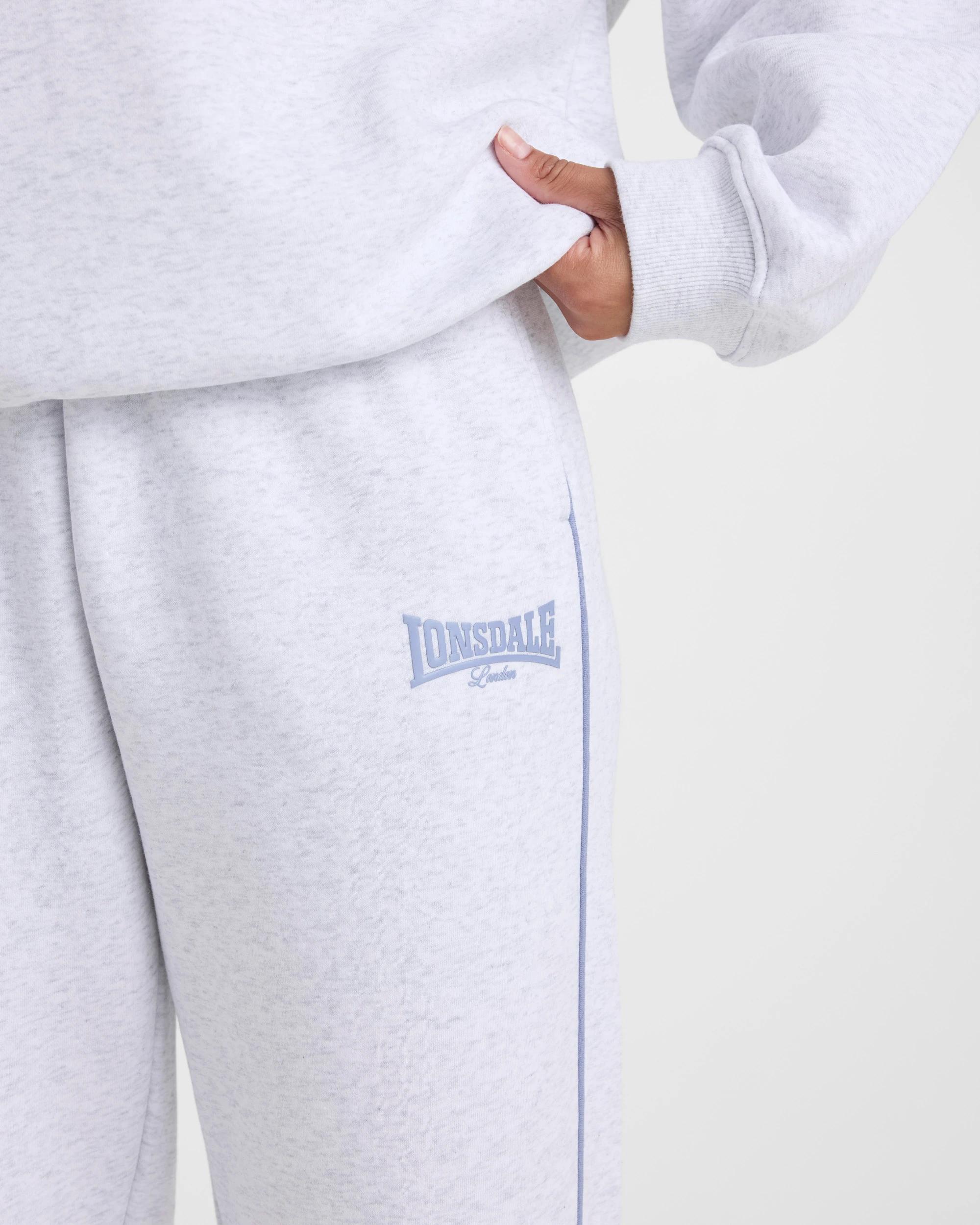 3 Lonsdale London Classic Trackpants WHITE MARLE, 3 of 5