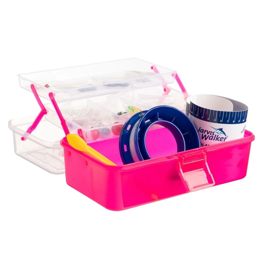 2 Jarvis Walker Kids Mega Fishing Tackle Box - Pink, 2 of 5