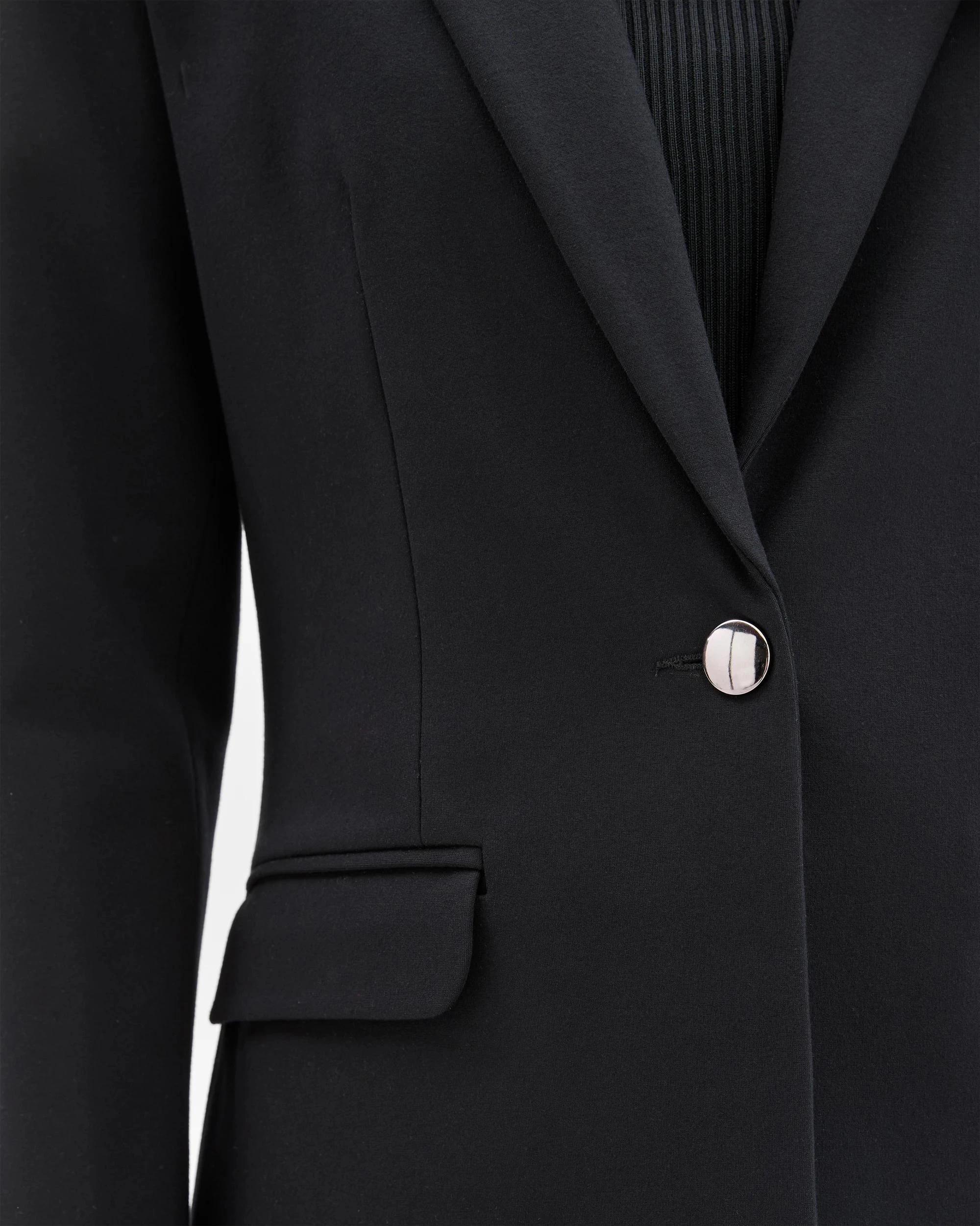 5 Preview Ponte Single Breasted Blazer BLACK, 5 of 6