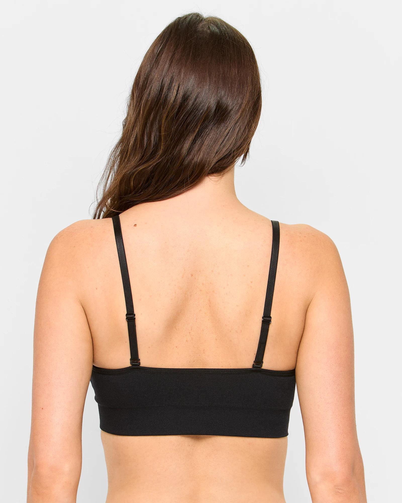 3 Target Low Impact Seamfree Sports Crop Top BLACK, 3 of 4