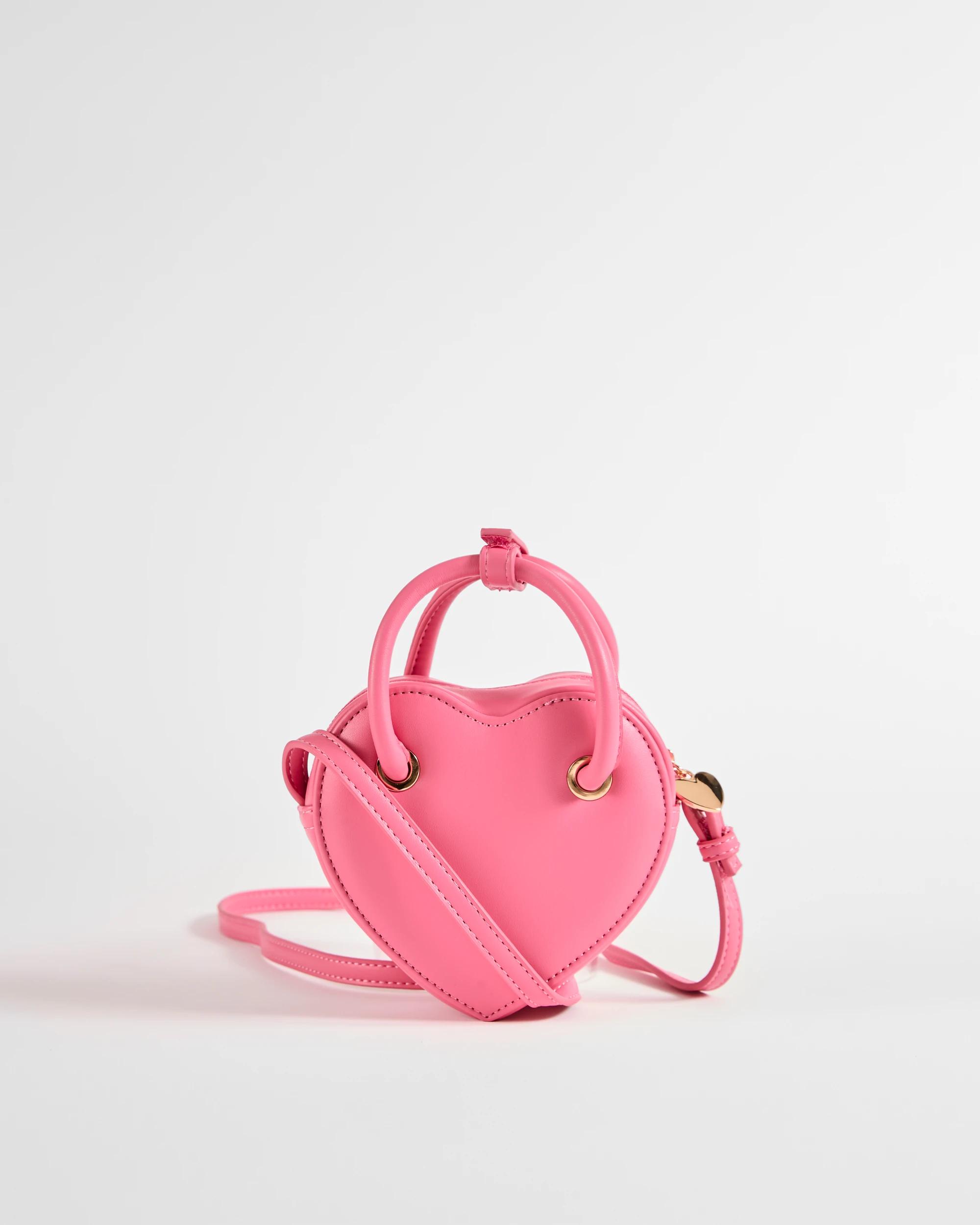 1 Target Kids Heart Shaped Crossbody Bag PINK, 1 of 2