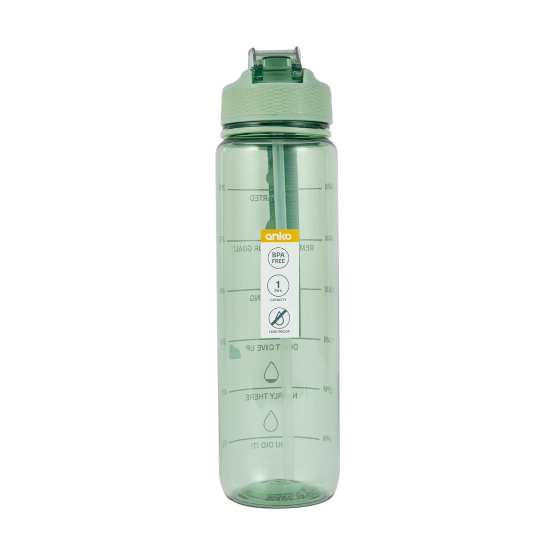 8 1L Green Daily Intake Drink Bottle, 8 of 8