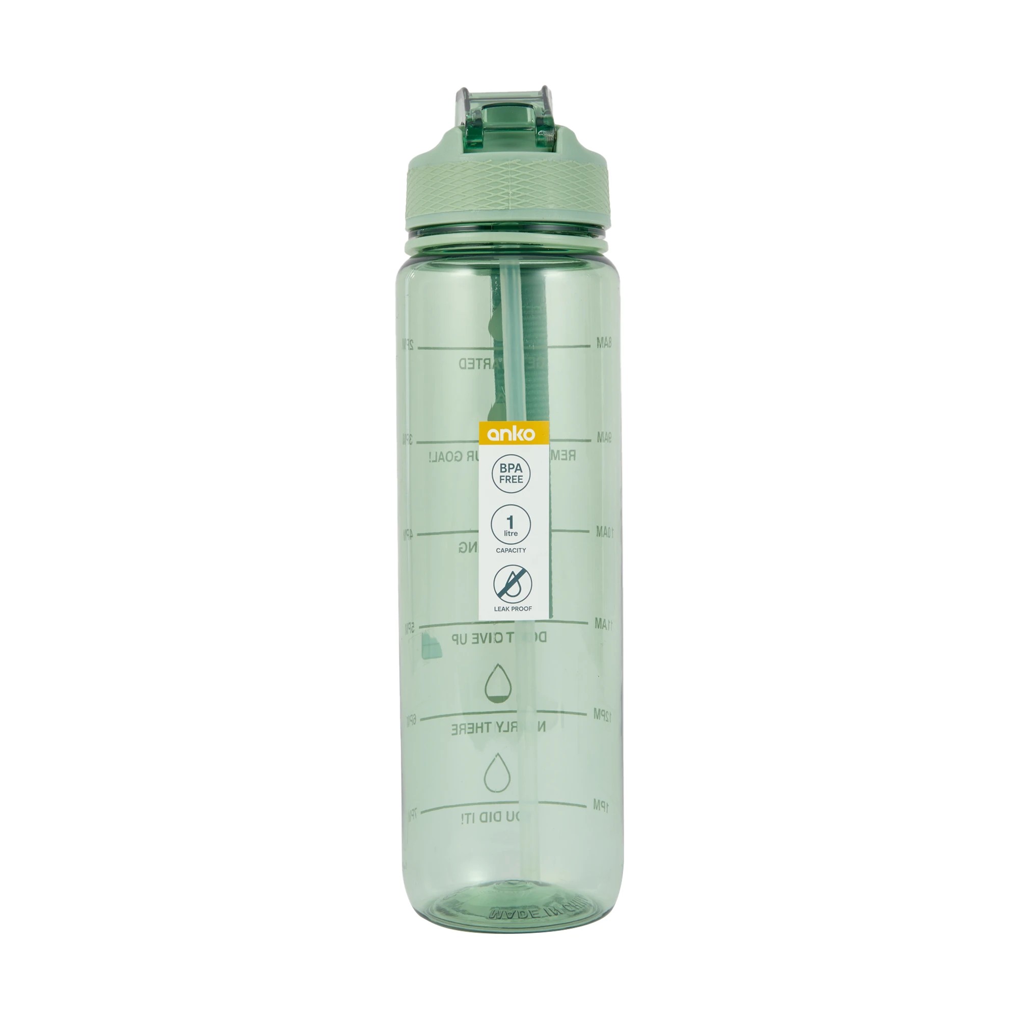 8 1L Green Daily Intake Drink Bottle, 8 of 8