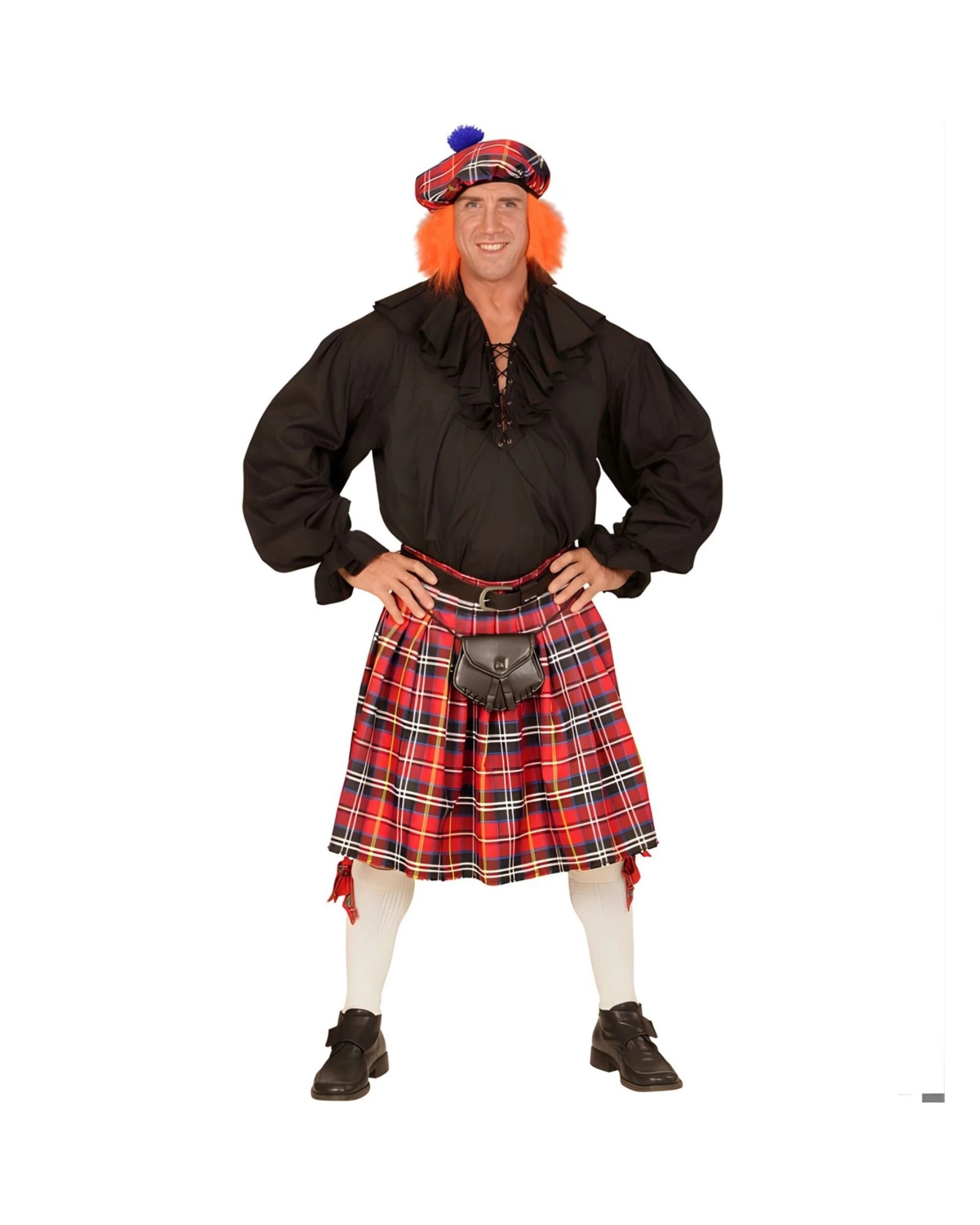 1 Widmann Men's Scotsman Costume Accessory - ONE SIZE - Red, 1 of 4