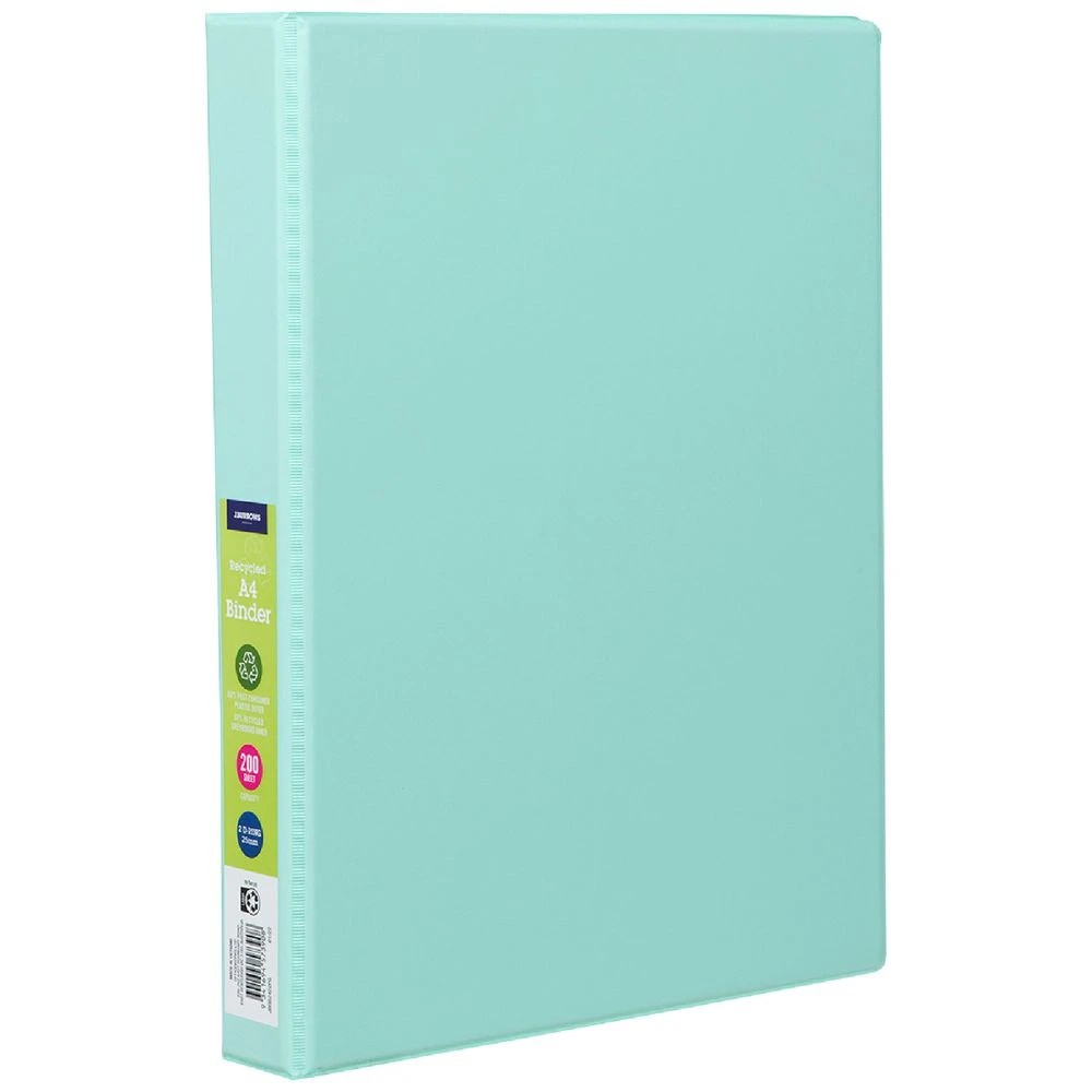 1 J.Burrows A4 Binder 2D 25mm Pale Green, 1 of 6