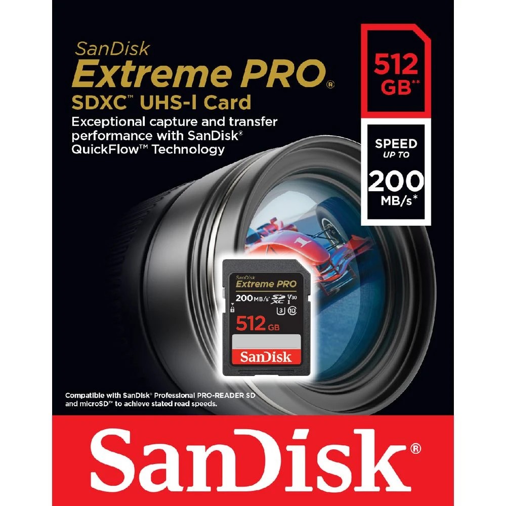 2 SanDisk 512GB Extreme Pro SDXC Memory Card, 2 of 3