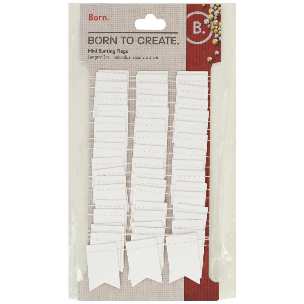 1 Born Mini Bunting Flags 3m, 1 of 2