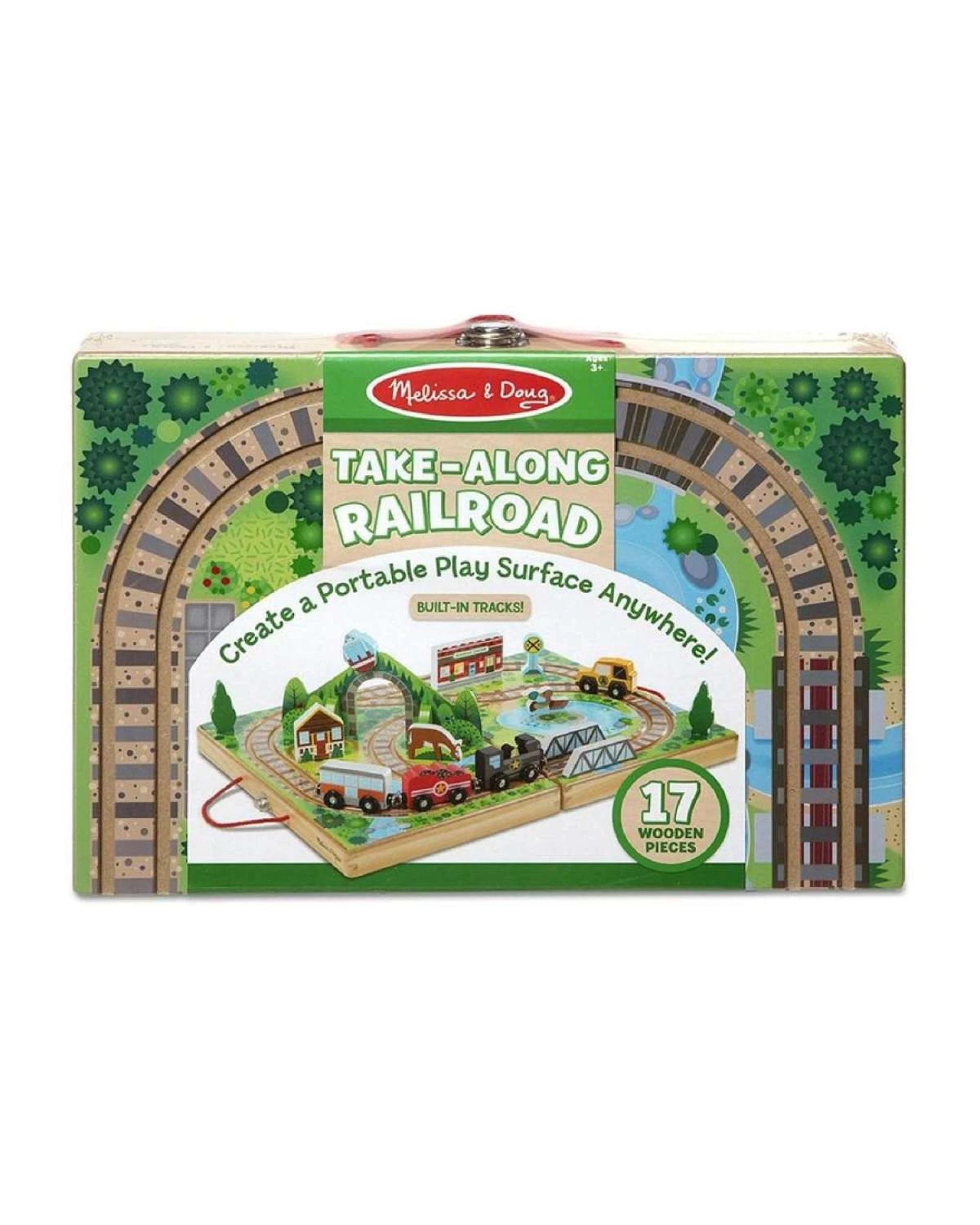 1 Melissa and Doug Take-Along Wooden Railroad, 1 of 1