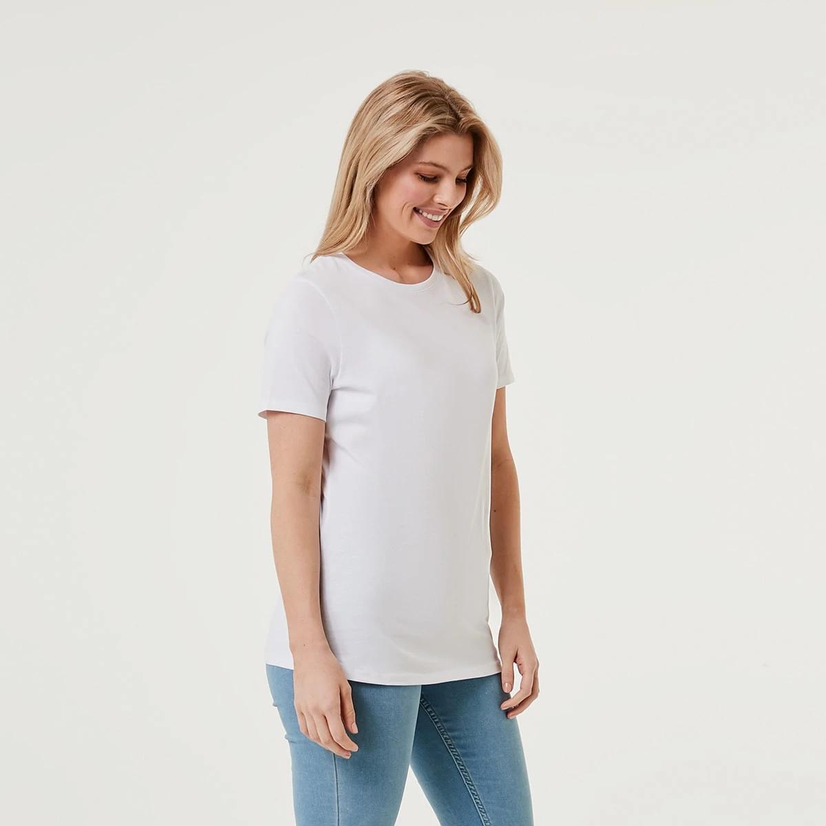 2 Basic T-shirt WHITE, 2 of 4