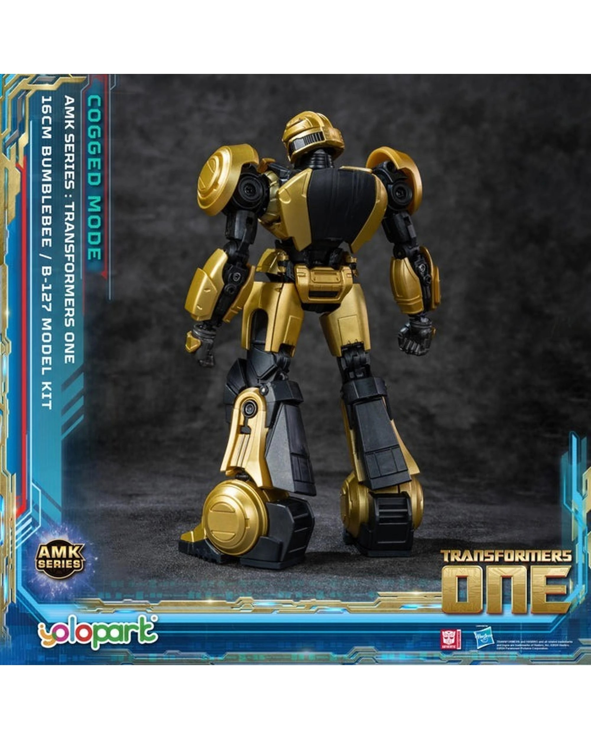 5 Yolopark Transformers One: B-127 Bumblebee Cogged Mode AMK Series 16cm Advance Model Kit, 5 of 6