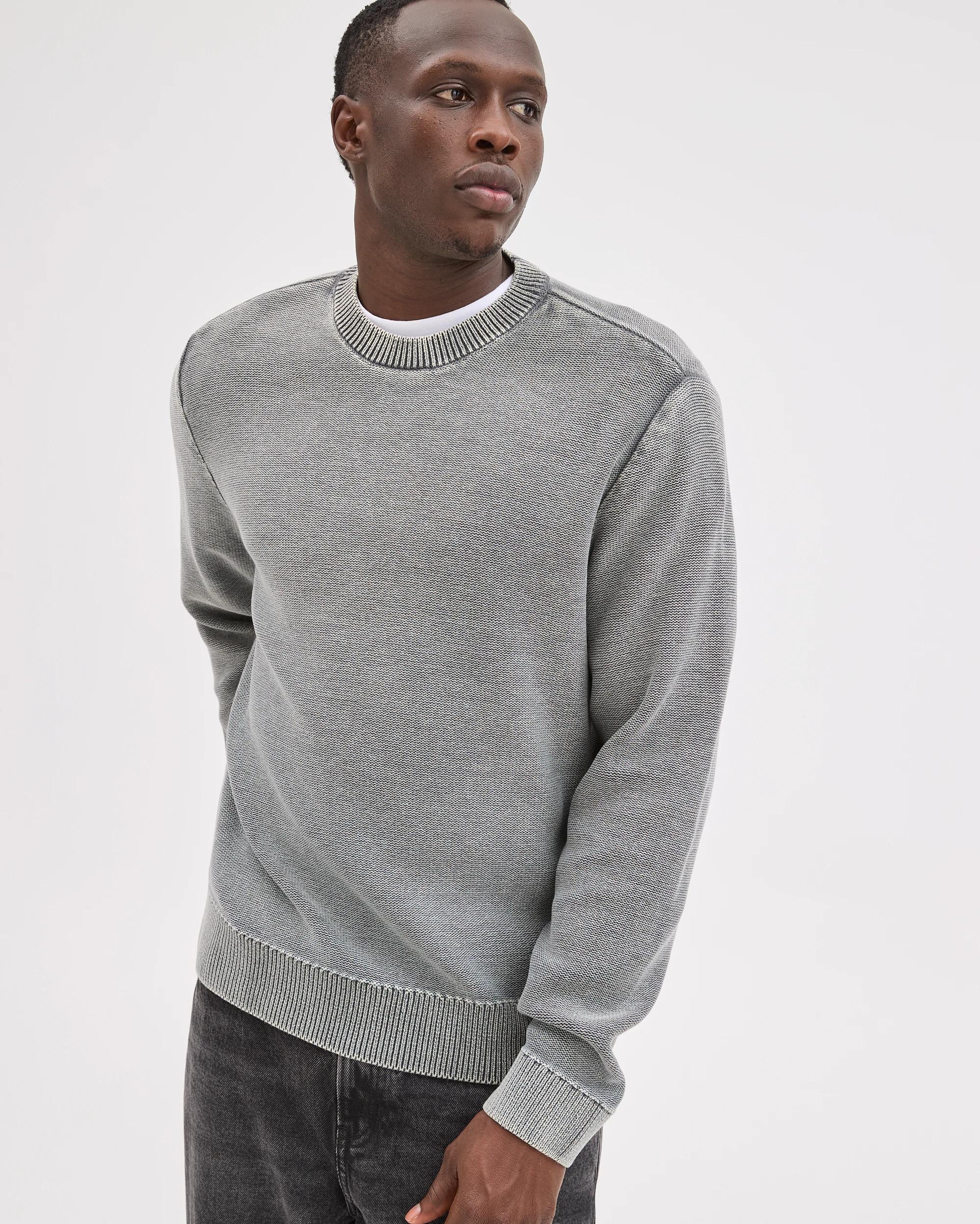 4 Commons Australian Cotton Oversized Knit Jumper WORN GREY, 4 of 7
