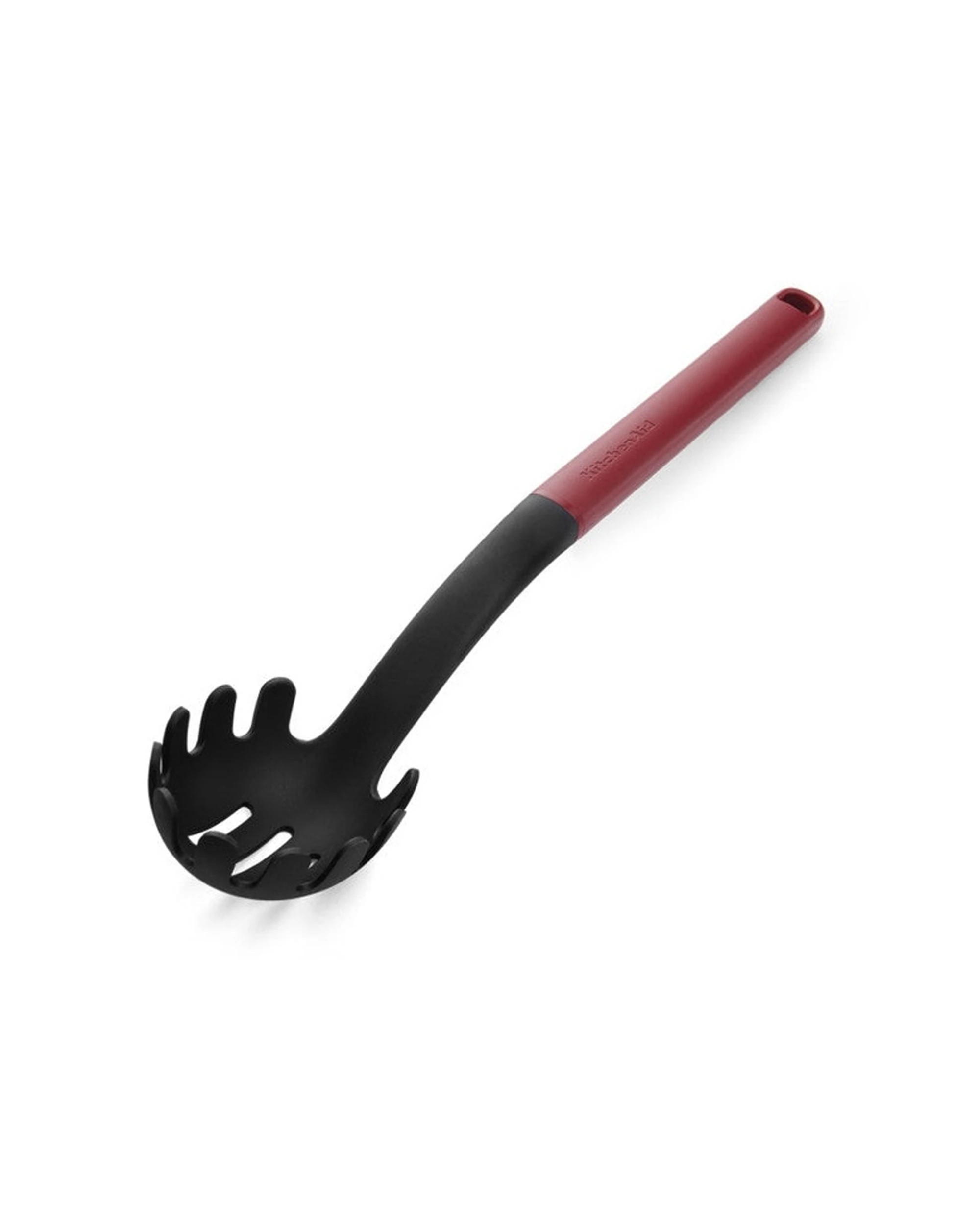 2 KitchenAid Pasta Server Heat Resistant Nylon Ergonomic Handle 34cm - Red, 2 of 3