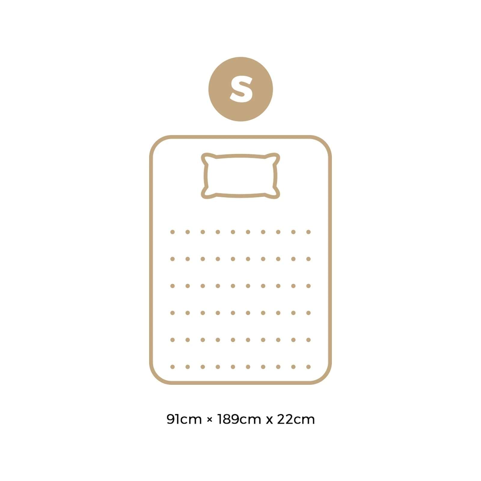 4 Bedra Bedding Single Mattress Luxury Bed Bonnell Spring Foam 22cm
 - Multi, 4 of 4