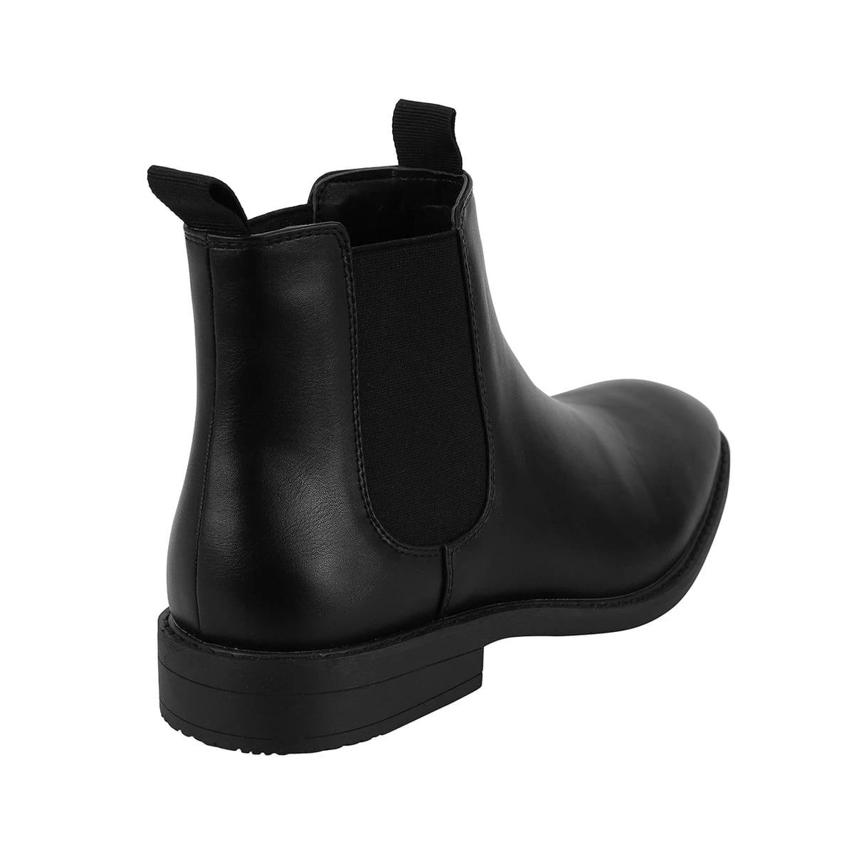 5 Slip On Gusset Boots BLACK, 5 of 5
