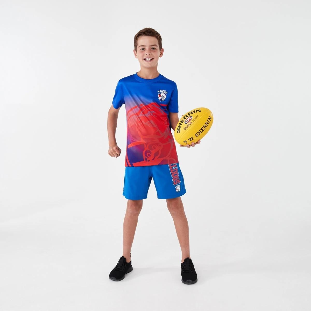 2 Official AFL Kids Training T-shirt Bulldogs, 2 of 10