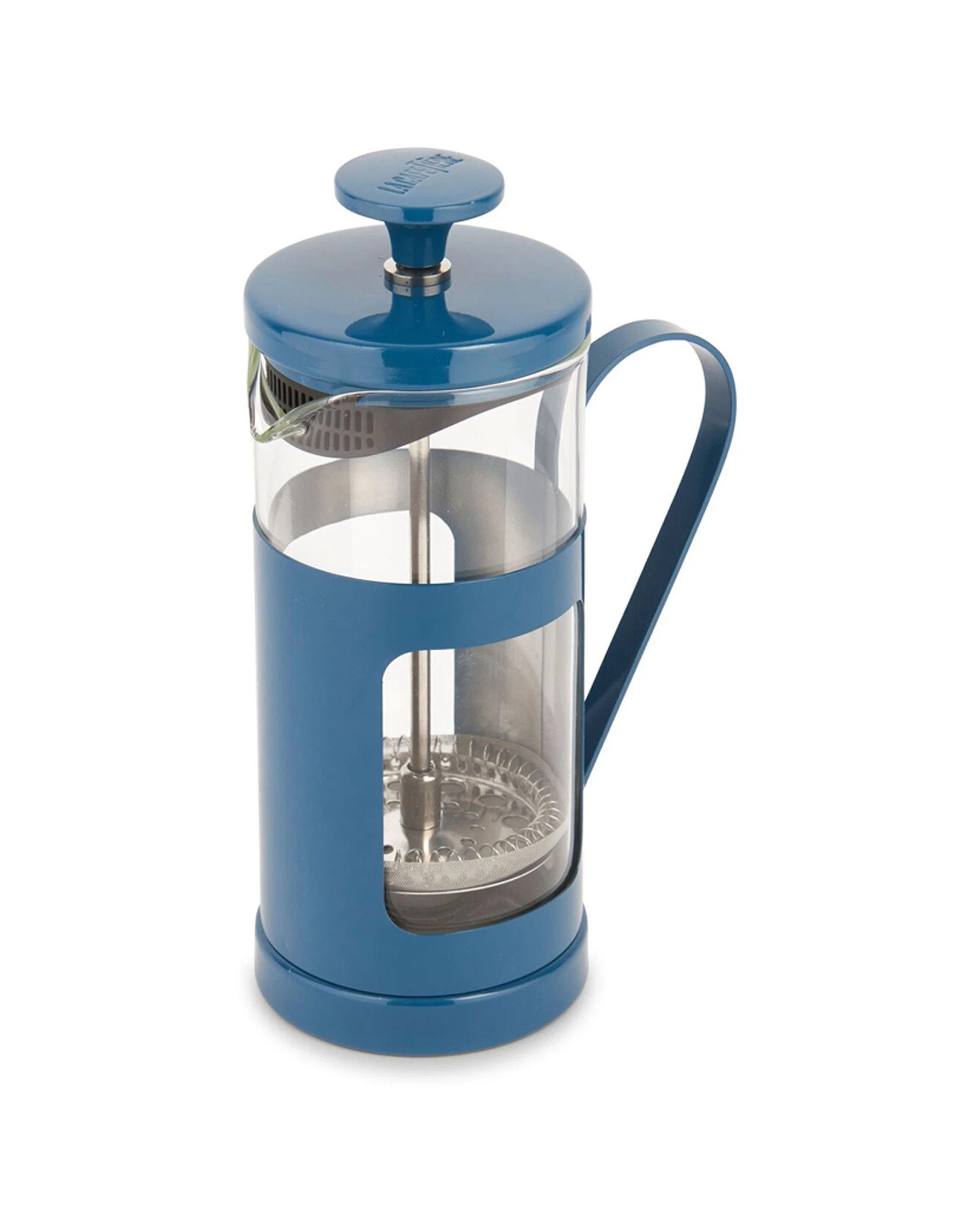 2 La Cafetiere Monaco 3-Cup 350ml Stainless Steel Glass French Press - Blue, 2 of 6