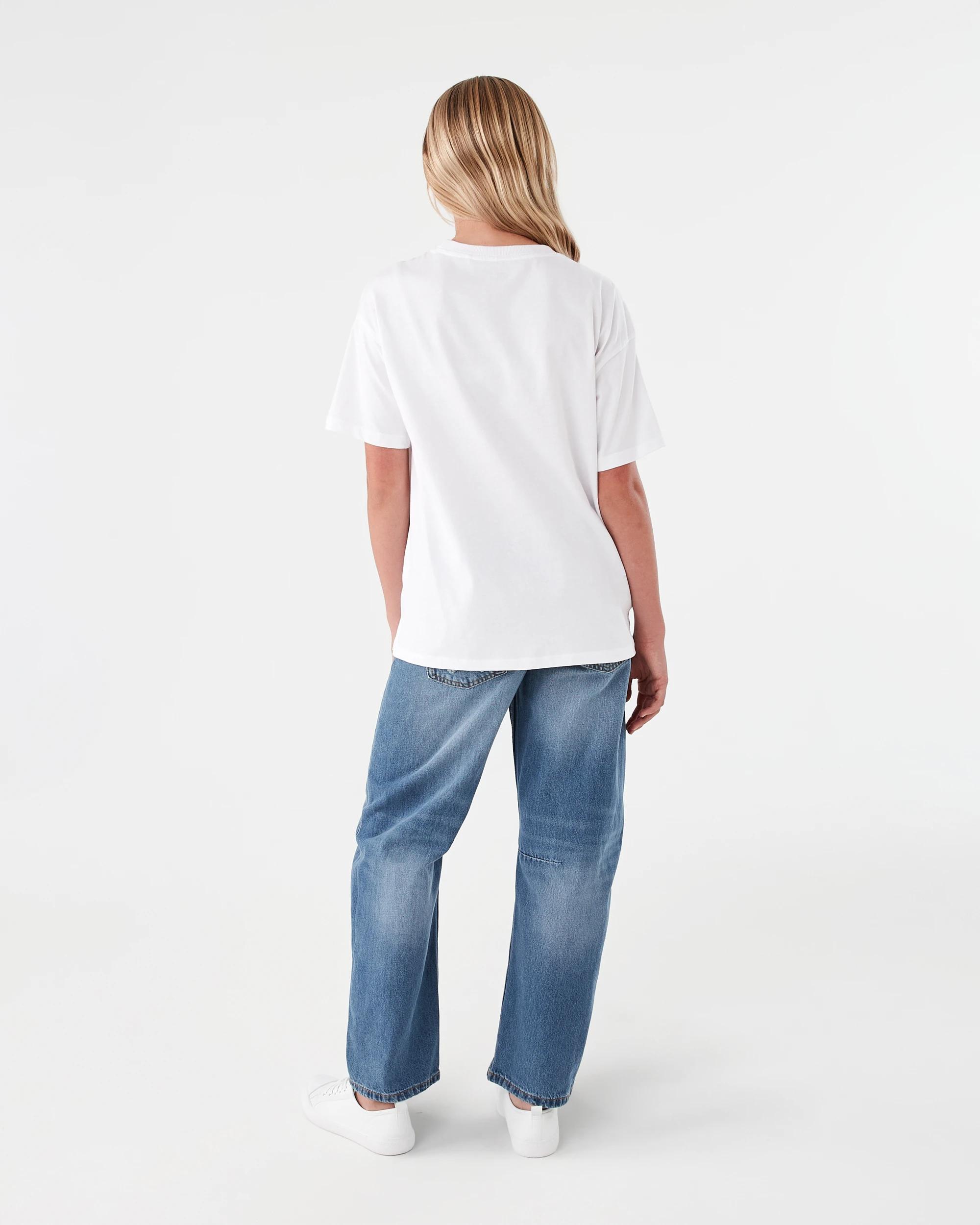 7 Barrel Leg Jeans with Pocket Detail Light Wash, 7 of 7