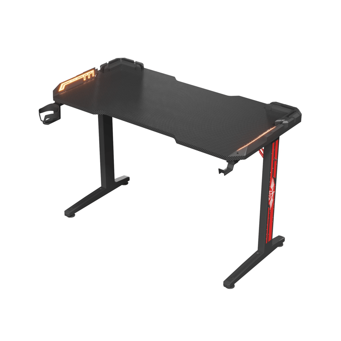 1 Advwin Gaming Desk 120cm With Rgb Led Light Computer Desk, 1 of 6