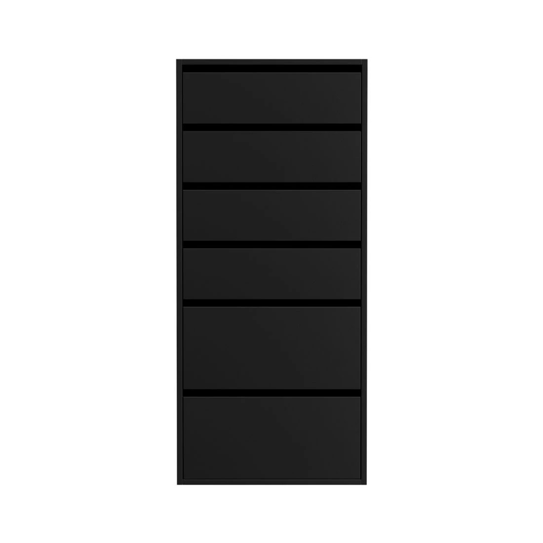 4 Artiss 6 Chest of Drawers Dresser Tallboy - Black, 4 of 8