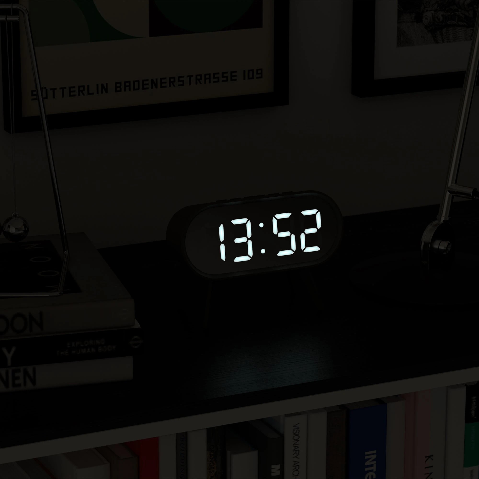 9 Newgate Space Hotel Cyborg Led Alarm Clock Grey - Grey, 9 of 9