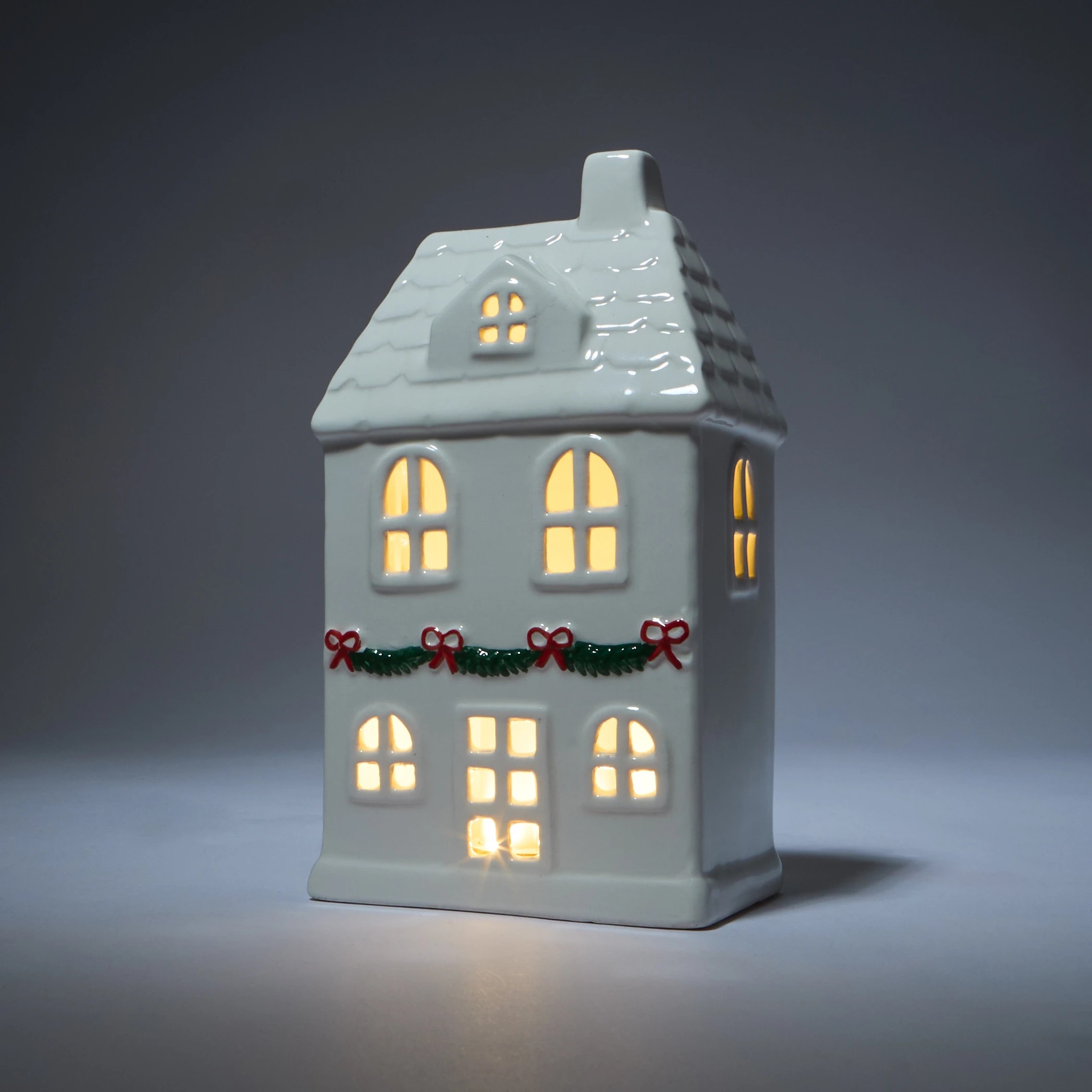 3 Light Up Ceramic House - Assorted, 3 of 10