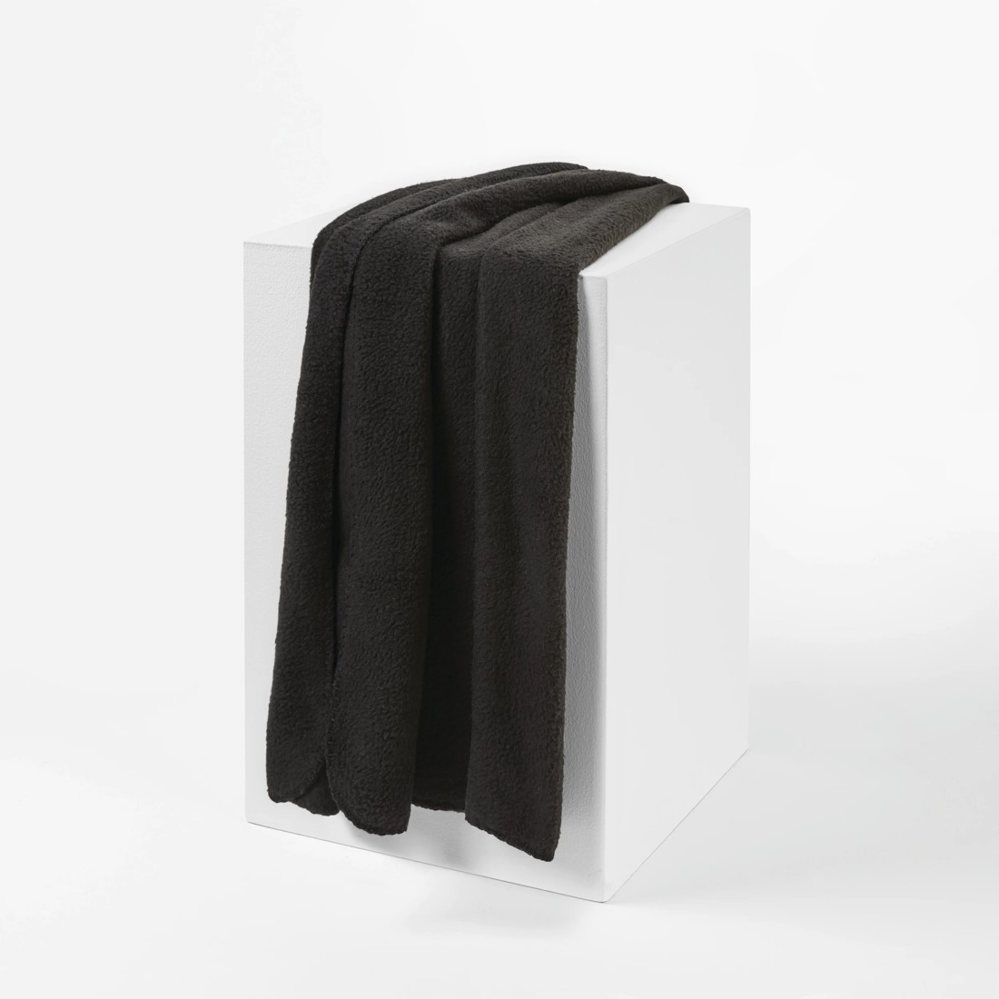 1 Polar Fleece Throw - Black, 1 of 6