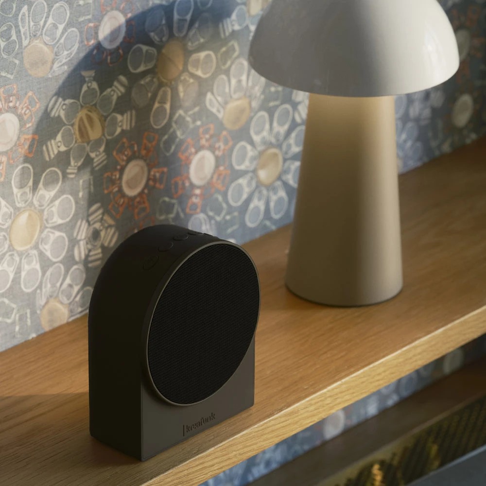 2 Kreafunk Ivy Alarm Clock W/ Bluetooth Speaker - Black, 2 of 3