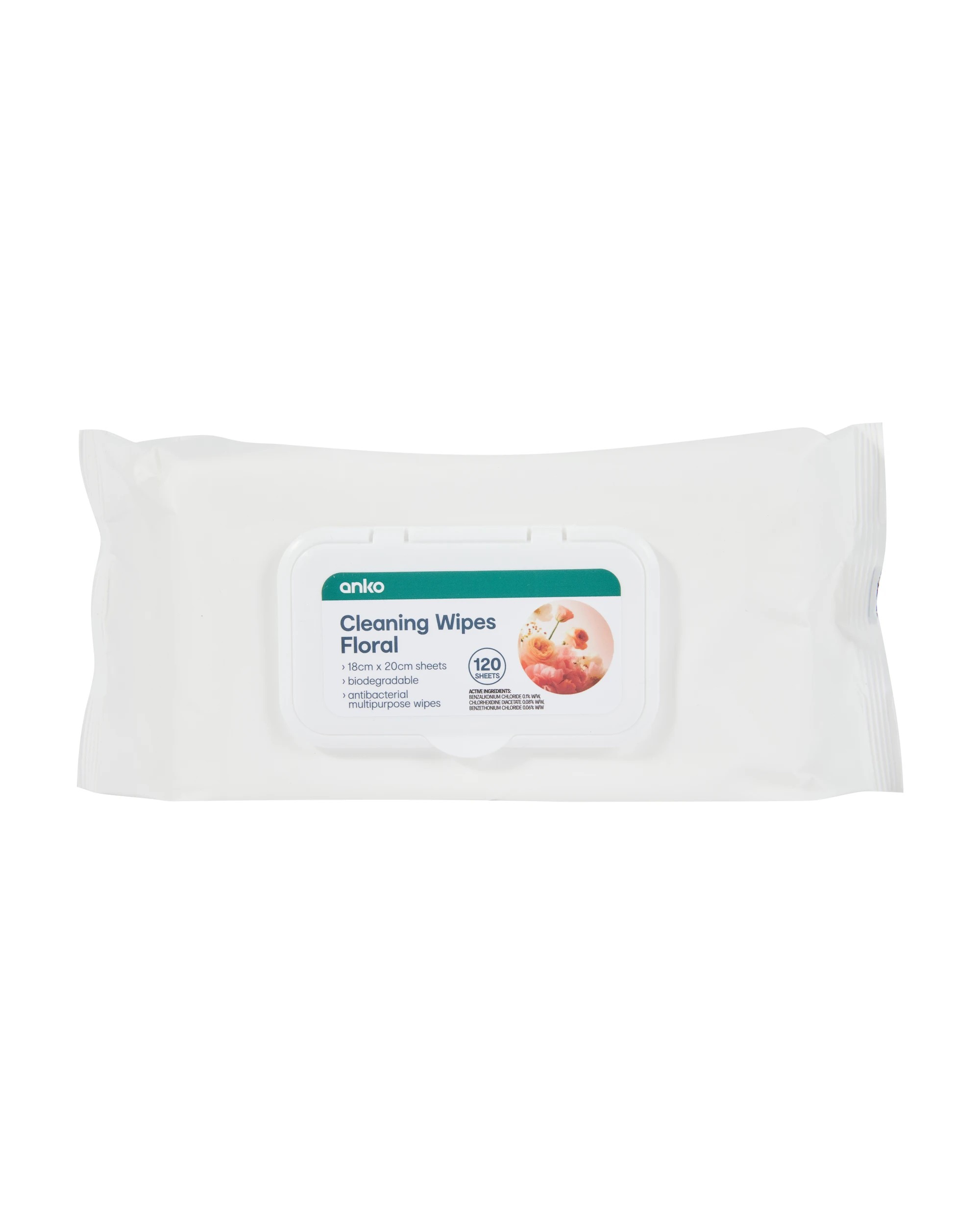1 120 Pack Cleaning Wipes - Floral, 1 of 3