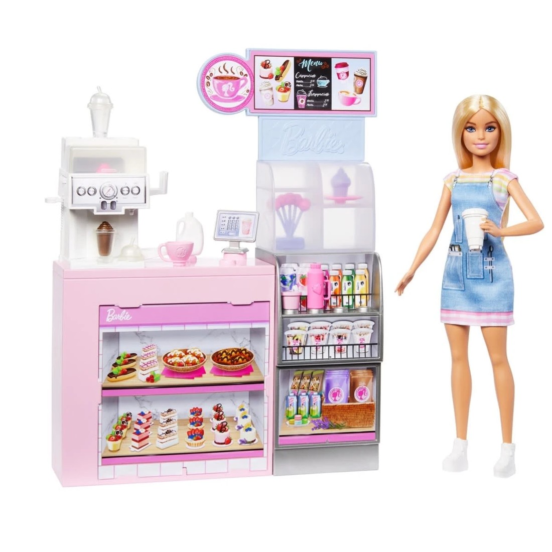 3 Barbie Coffee Shop Playset with Blonde Barista Doll, 3 of 6