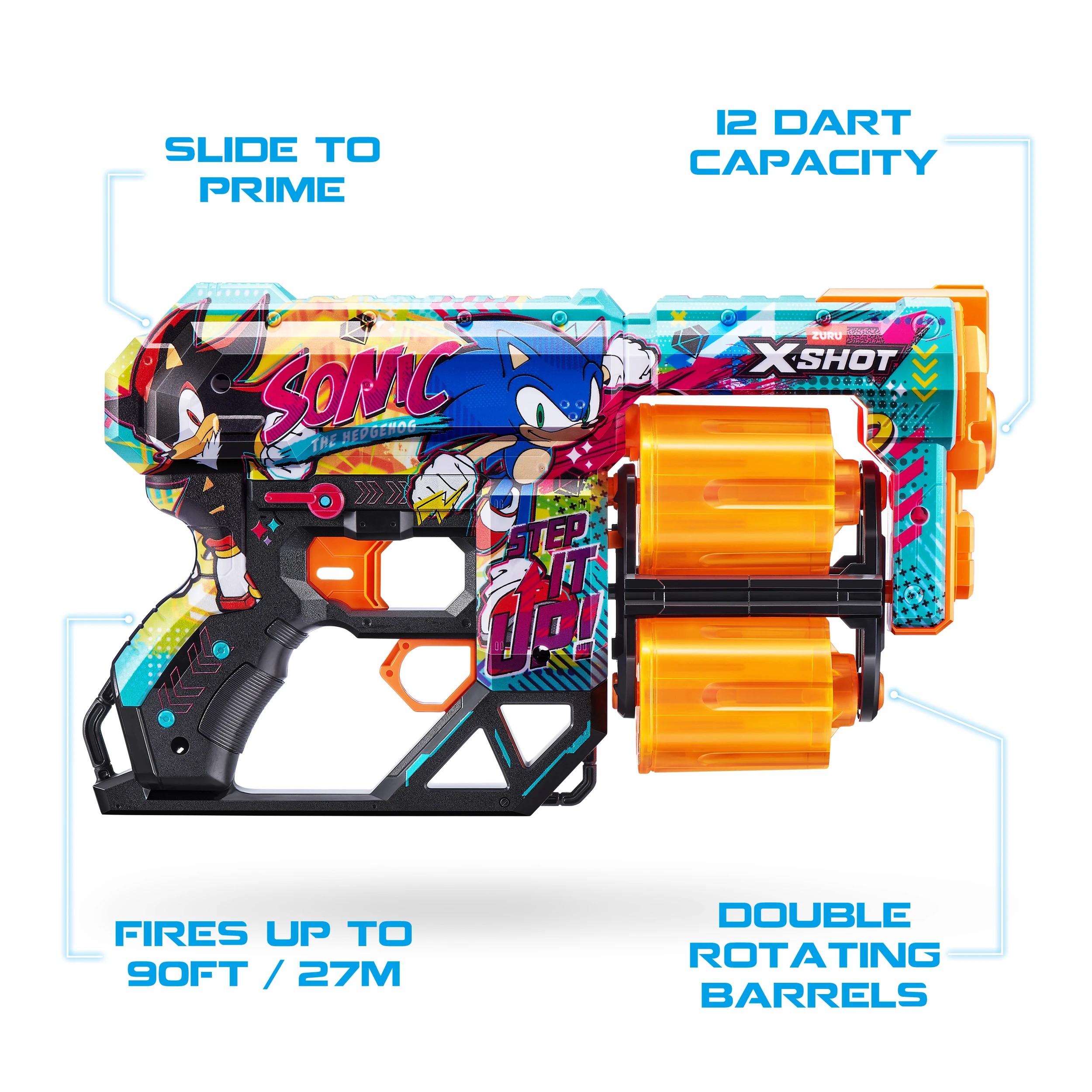 4 Zuru X-Shot Skins Sonic the Hedgehog Blaster, 4 of 8