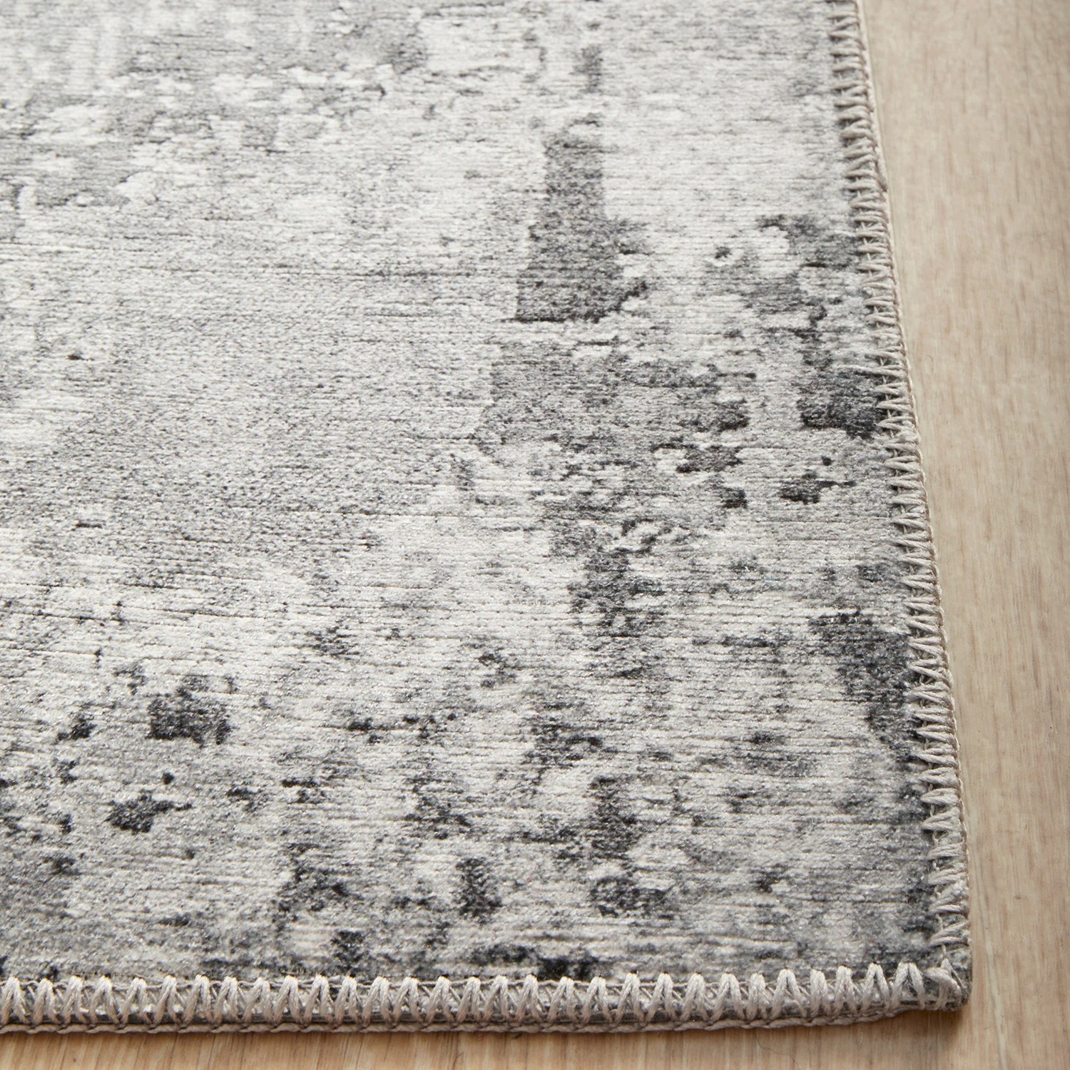 4 Common Ground Rugs Bazaar 156 300x80cm - Medium Runner Rug - Silver, 4 of 9