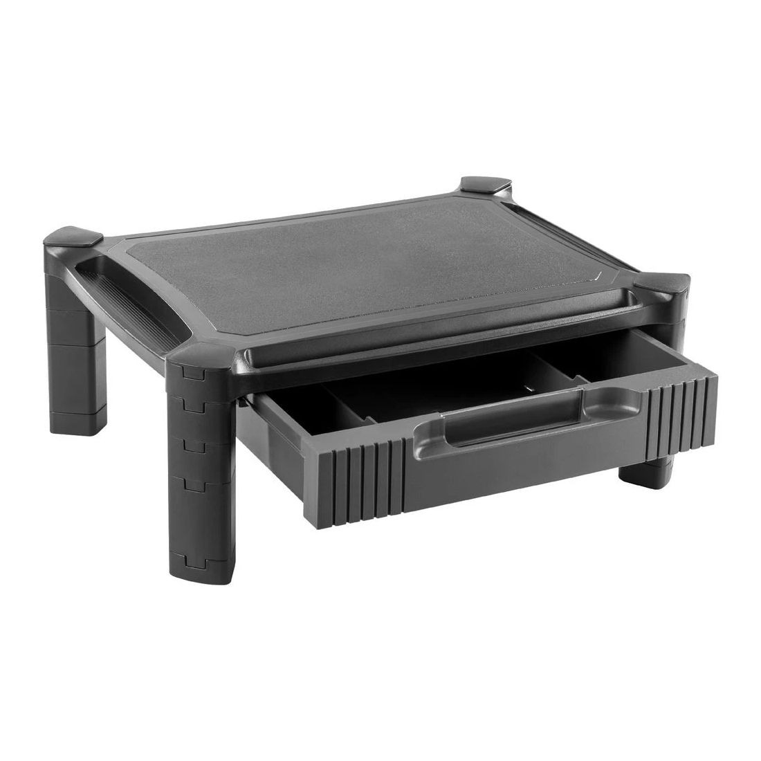 3 J.Burrows Monitor Riser with Drawer Black, 3 of 10