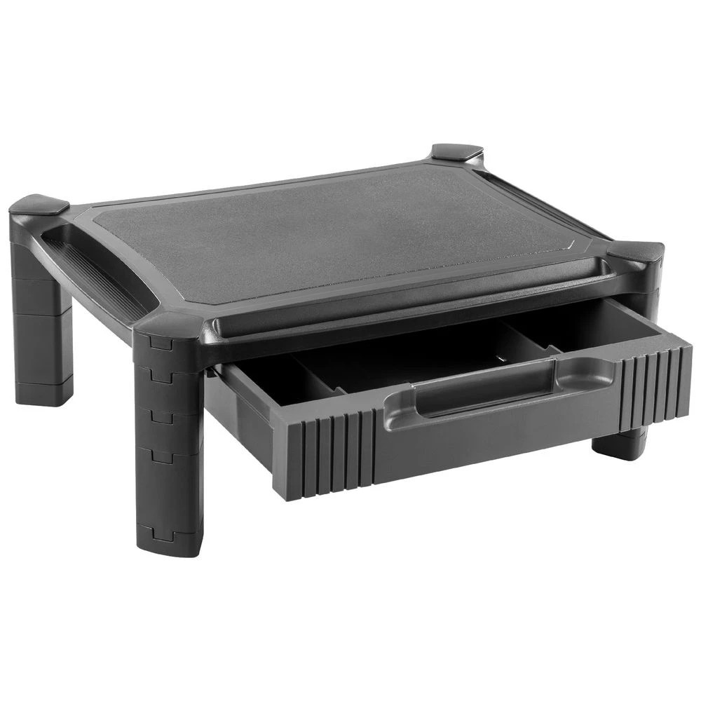 3 J.Burrows Monitor Riser with Drawer Black, 3 of 10