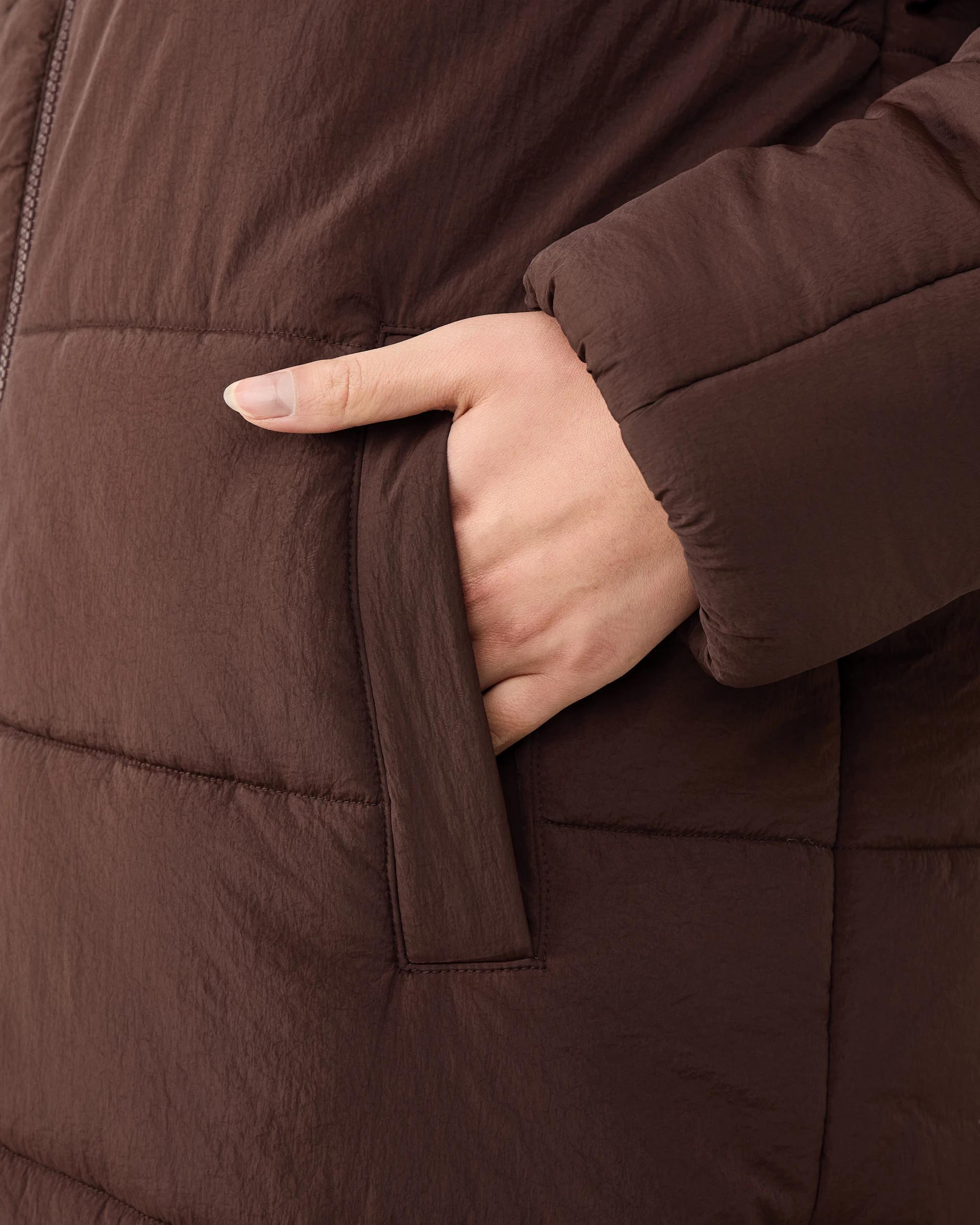 8 Hybrid Puffer Jacket Melt Brown, 8 of 9