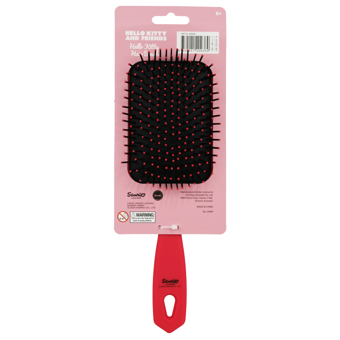 2 Sanrio Hello Kitty and Friends Hello Kitty Hair Brush - Red, 2 of 2