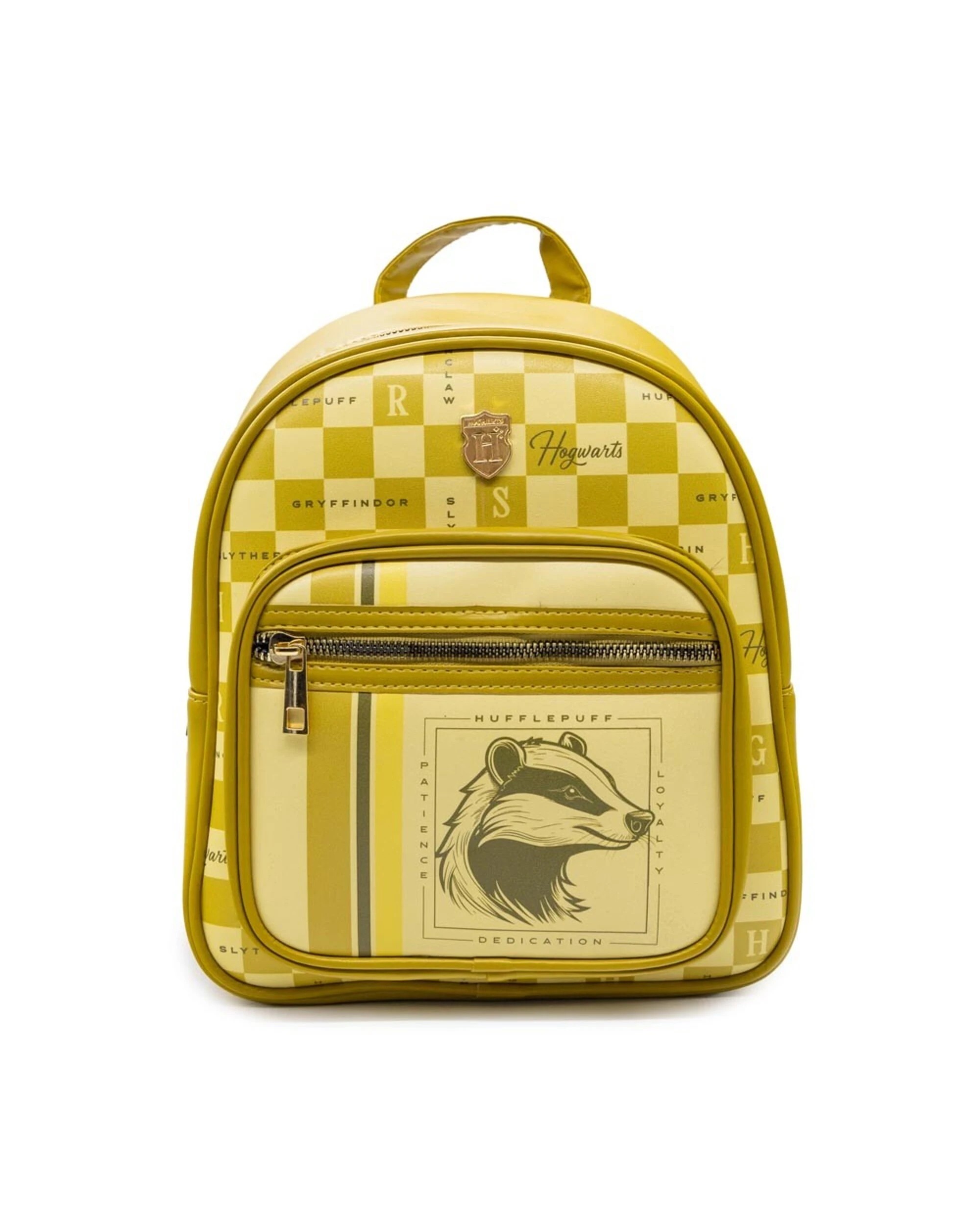 1 Harry Potter - Checkered Hufflepuff Mini Backpack, 1 of 5