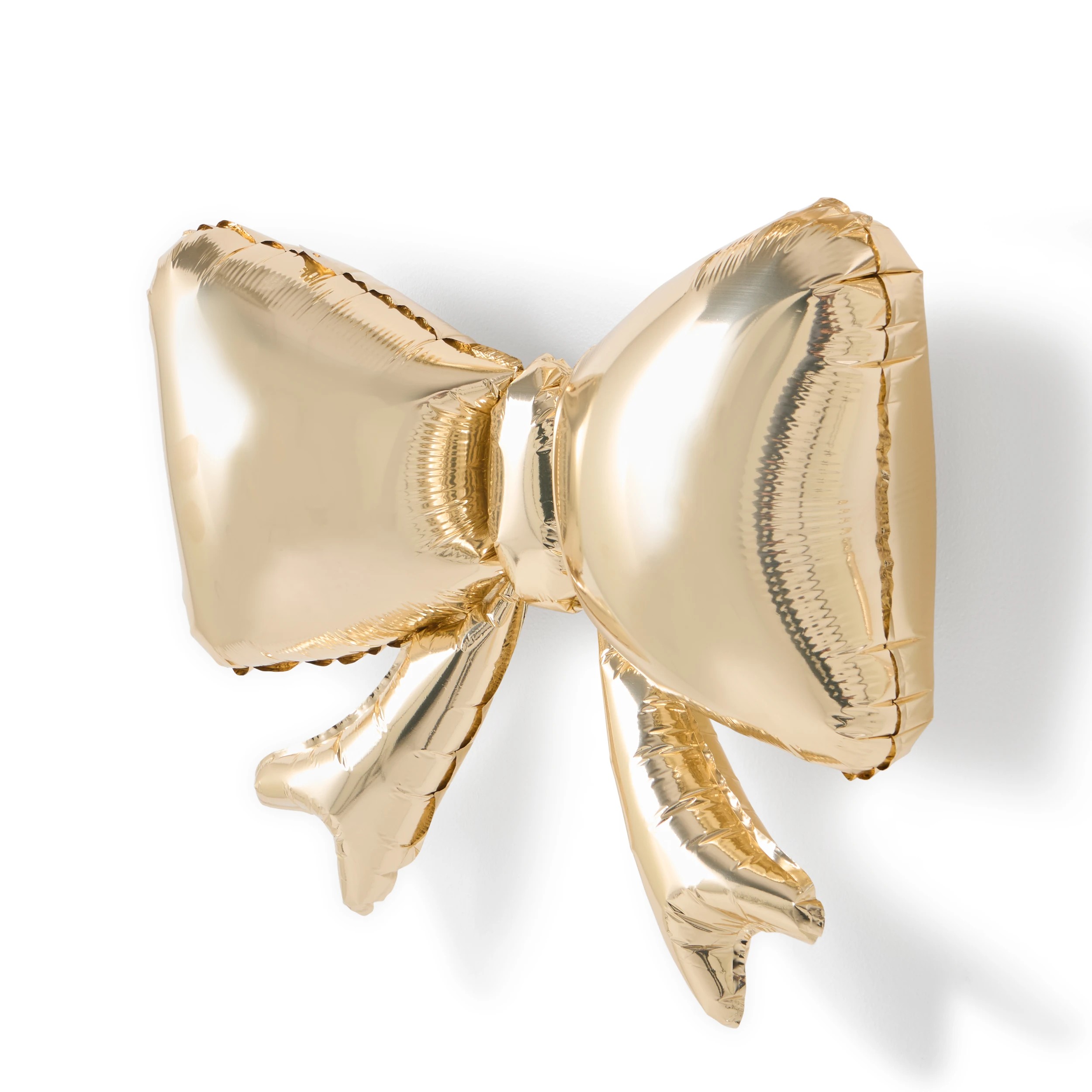 3 5 Pack Gold Bow Foil Balloons, 3 of 4