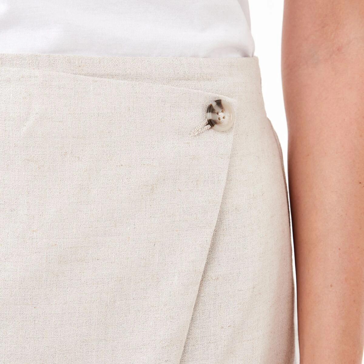 4 Wrap Mini Skort Natural, 4 of 6