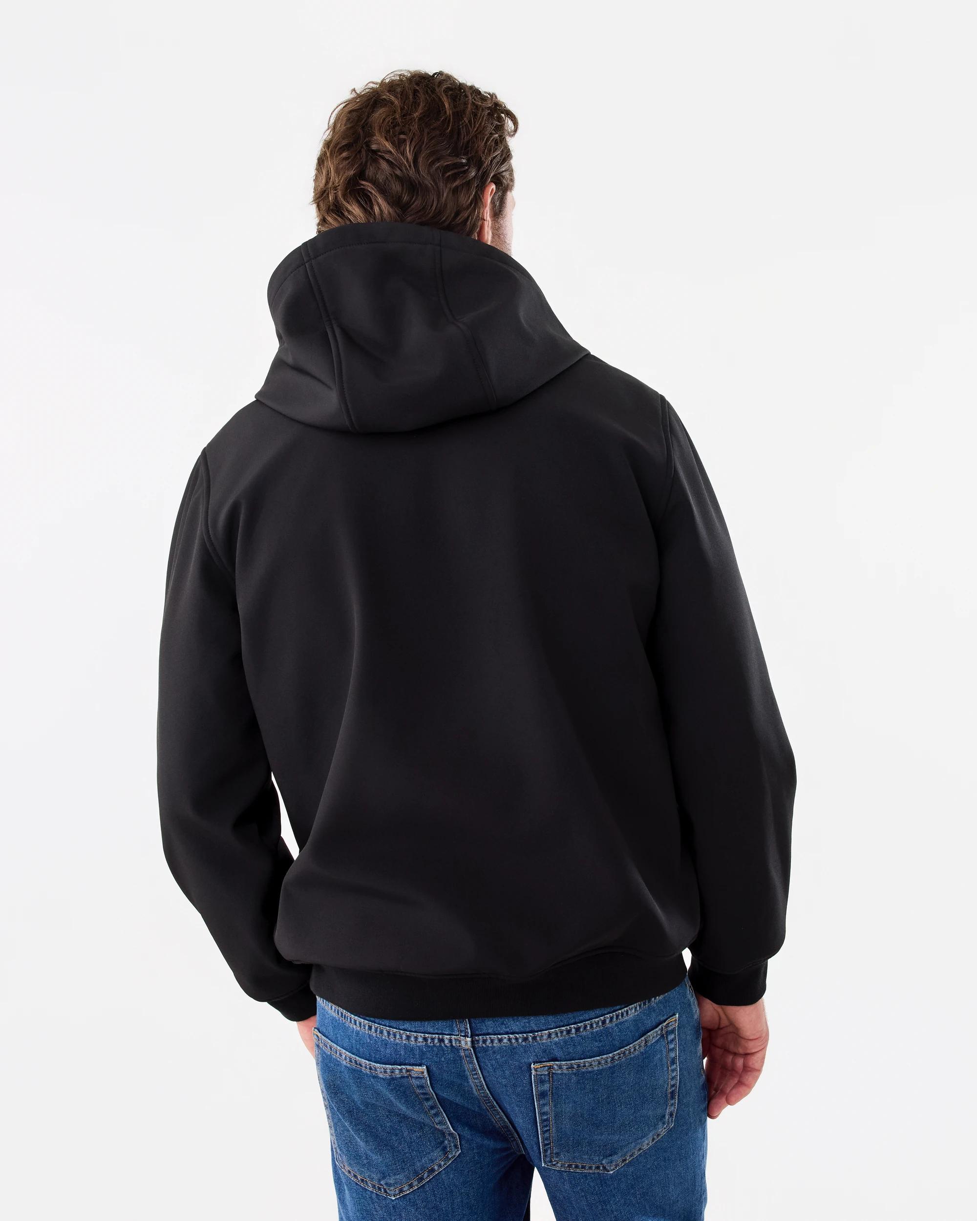 4 Hooded Fleece Lined Jacket Black, 4 of 7