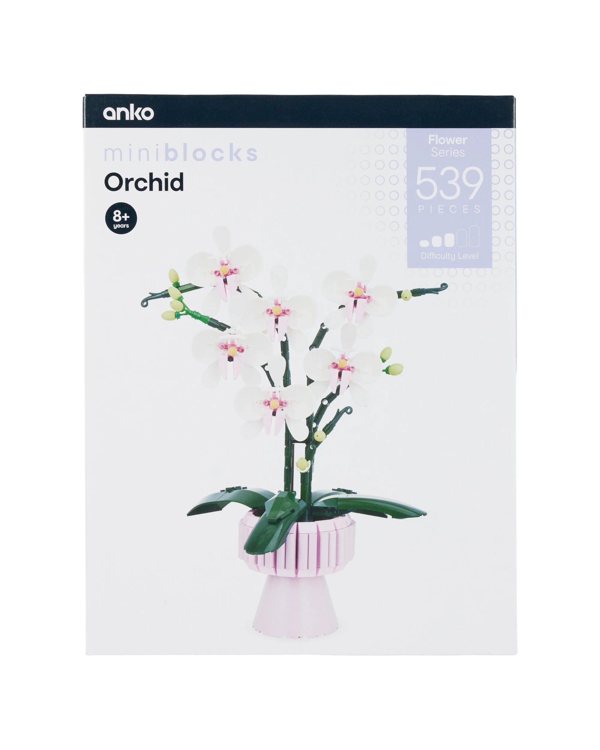 3 539 Piece Mini Blocks Flower Series: Orchid Playset, 3 of 3