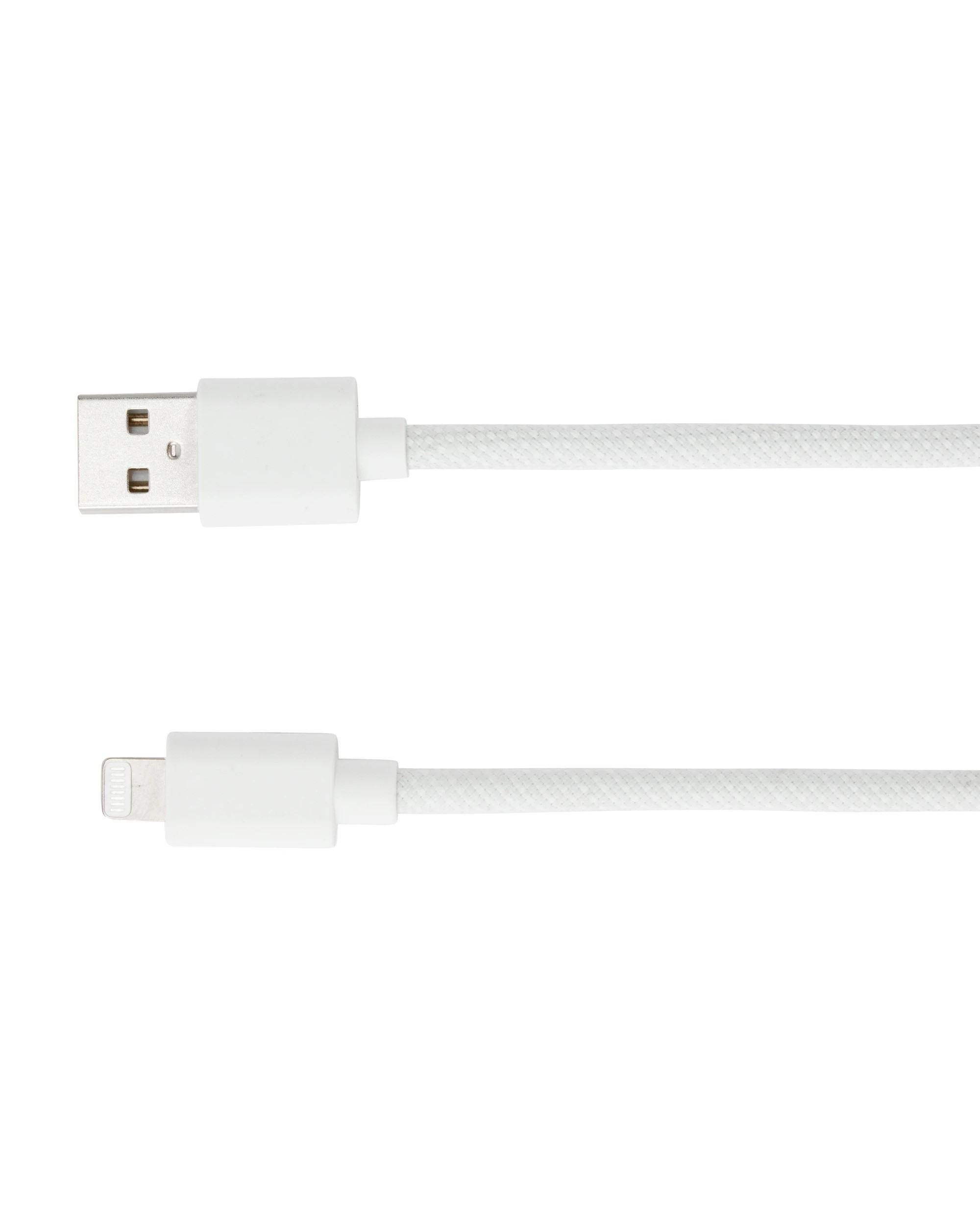 2 USB to Lightning Braided Cable - 2m, White, 2 of 4
