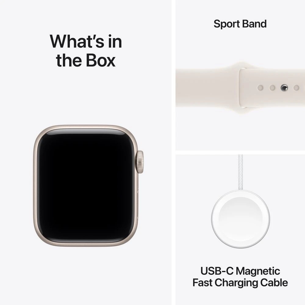 9 Apple Watch SE3 GPS 40mm Sports Band S Starlight, 9 of 10