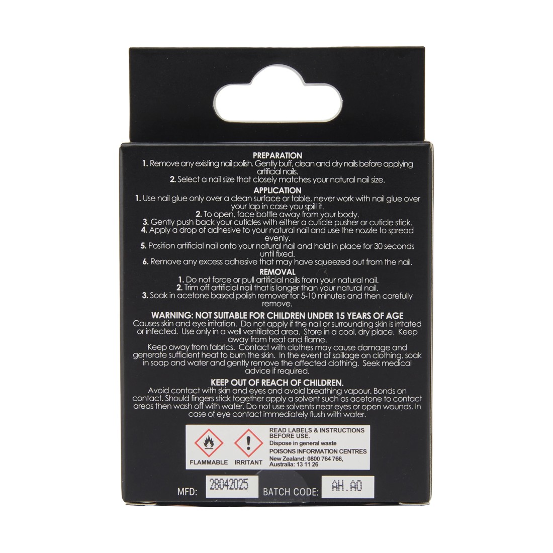 4 OXX Cosmetics 24 Pack Artificial Nails with Adhesive - Almond Shape, Gold Detail, 4 of 4