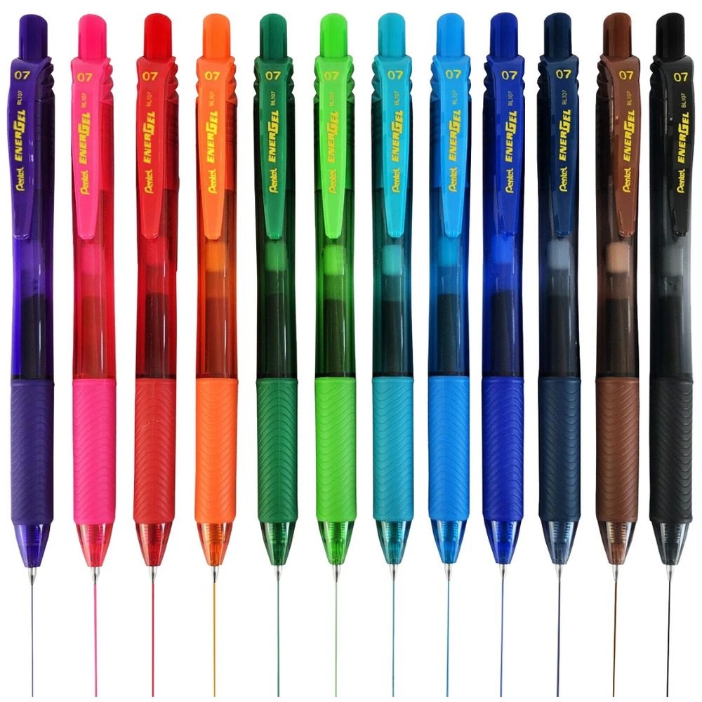 4 Pentel Energel X BL107 Gel Pen 0.7mm Turquoise, 4 of 5