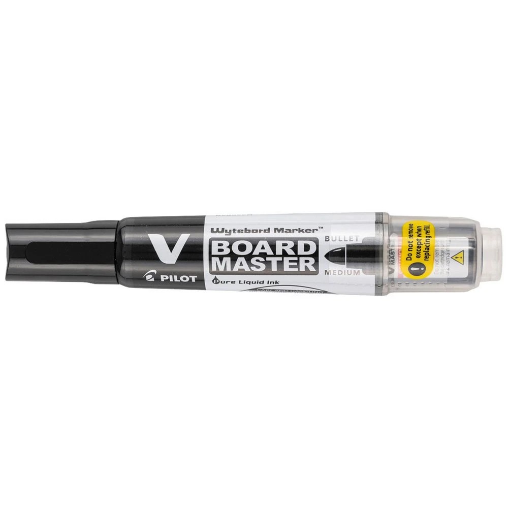 1 PILOT VBoard Master Whiteboard Marker Bullet Black, 1 of 6