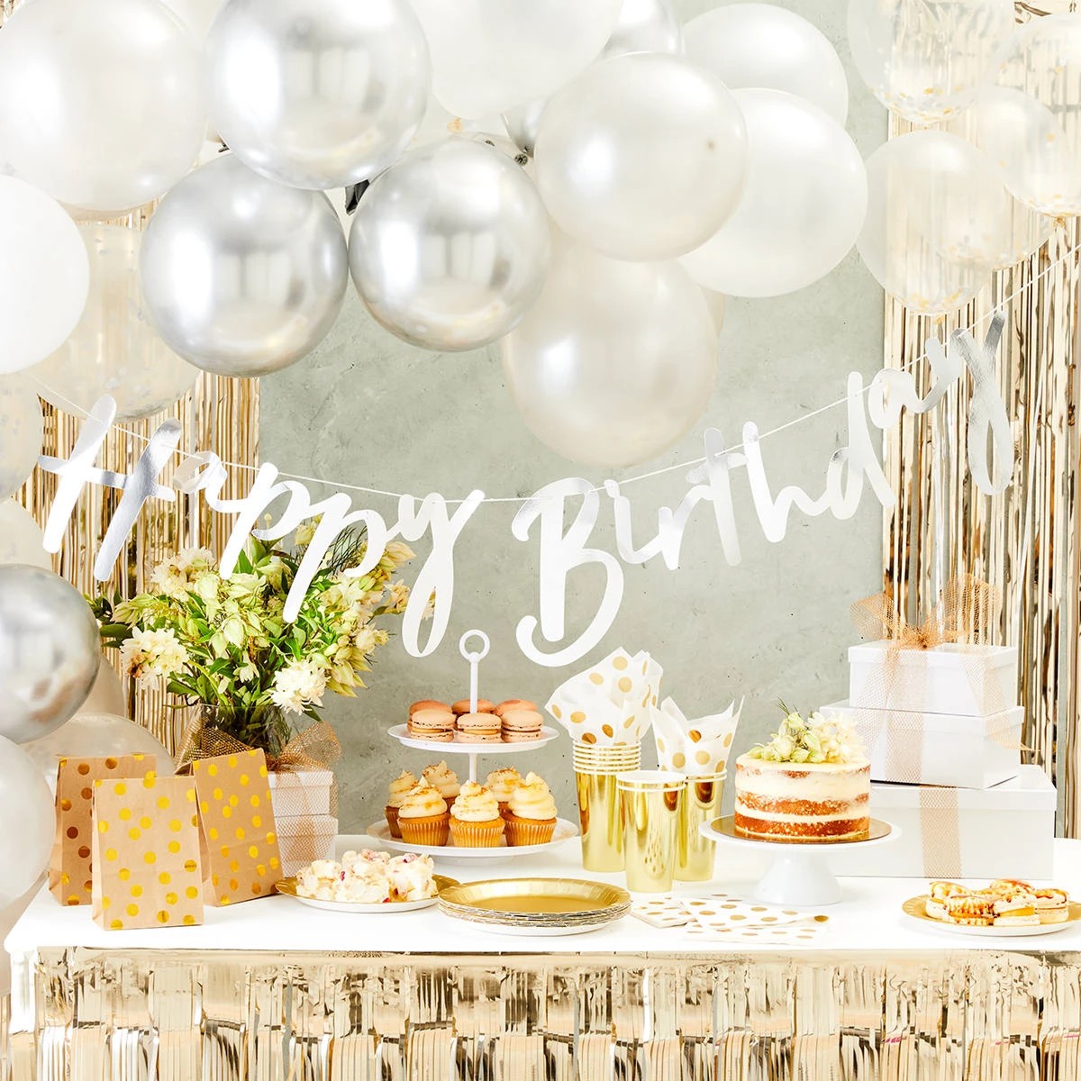 6 6 Pack Metallic Confetti Balloons, 6 of 7