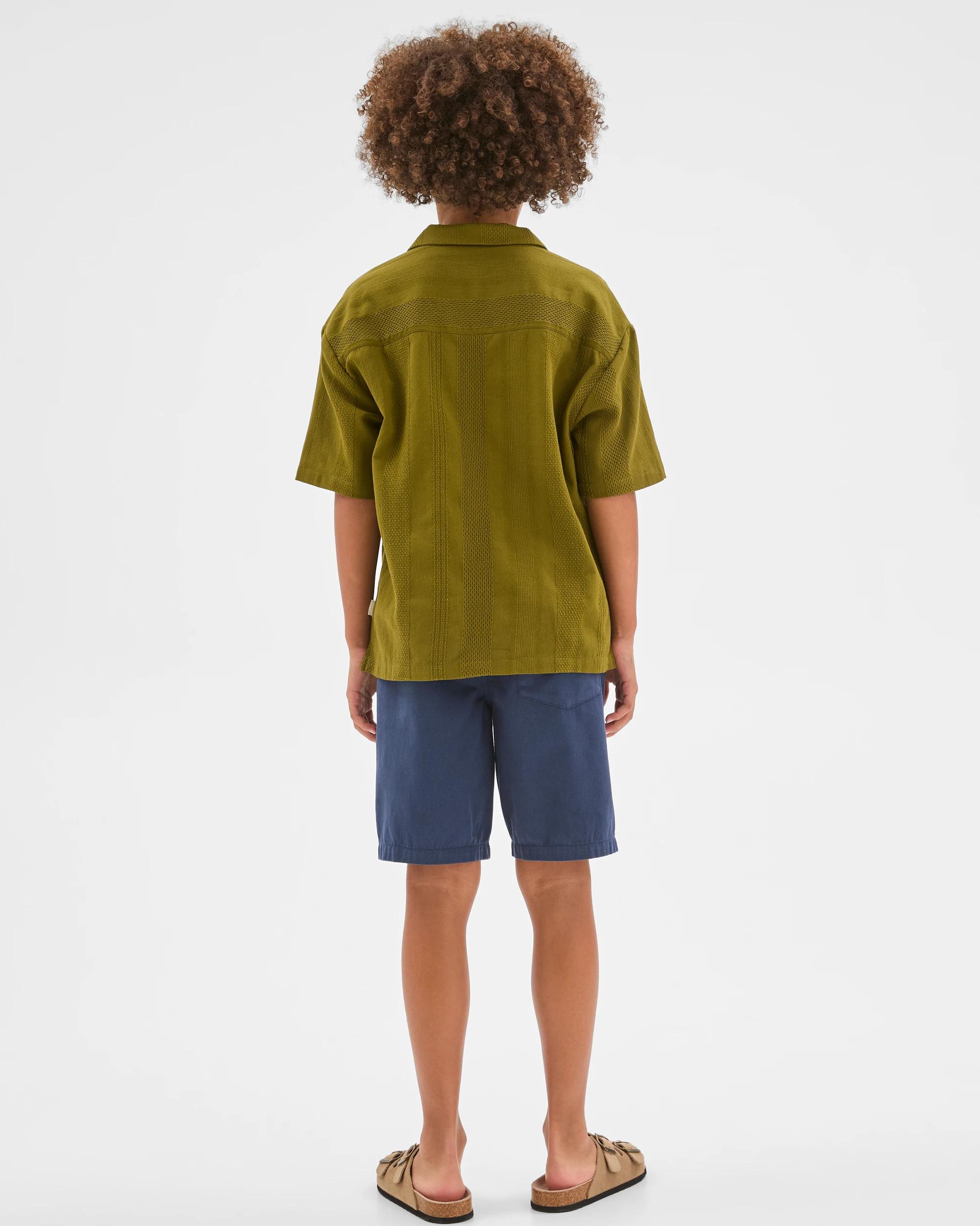 4 Target Kids Elastic Waist Chino Shorts NAVY, 4 of 6
